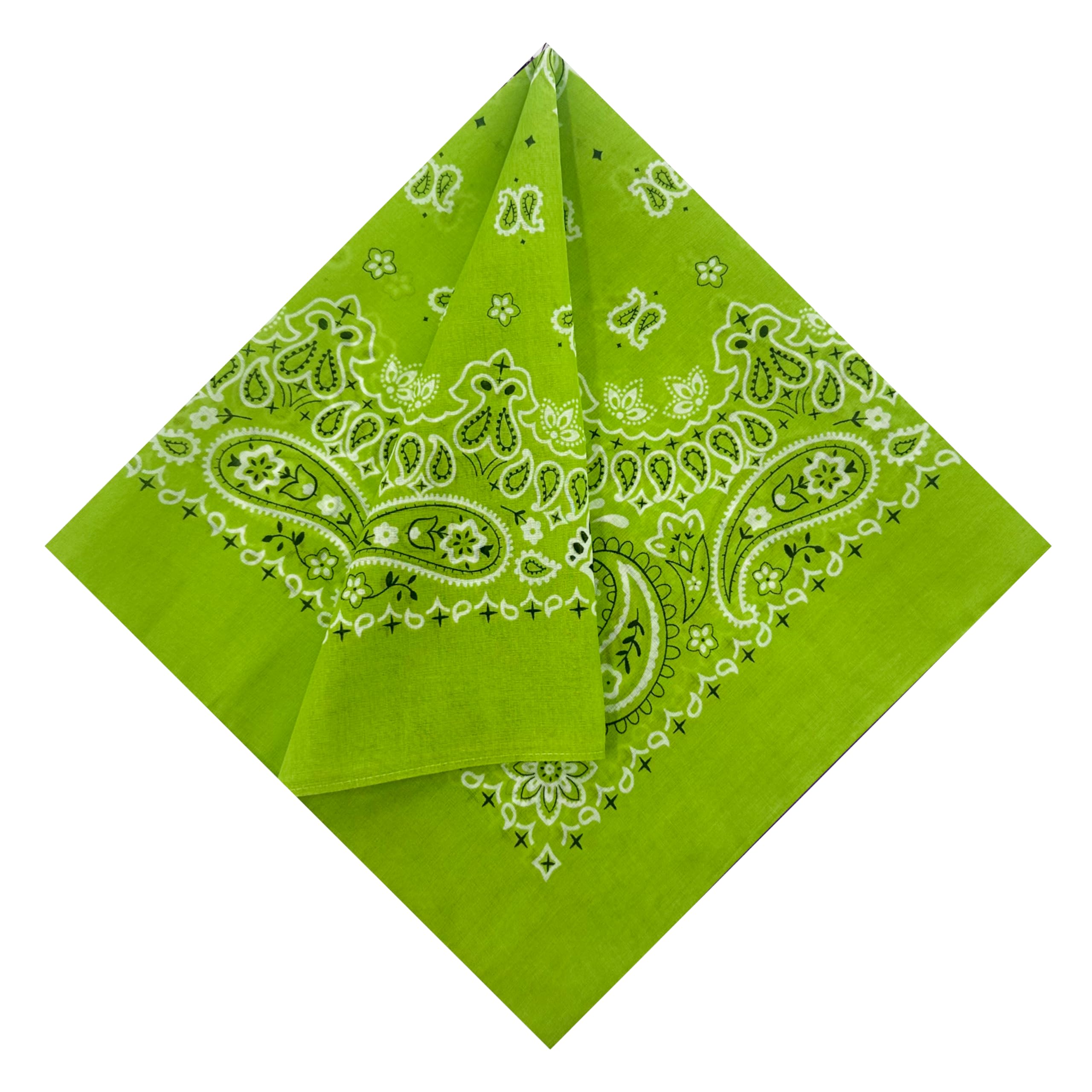 HankieWorld Single Pack Bandanas 60s Premium Cotton Soft Thin Handfeel Large Handkerchief for Men and Women