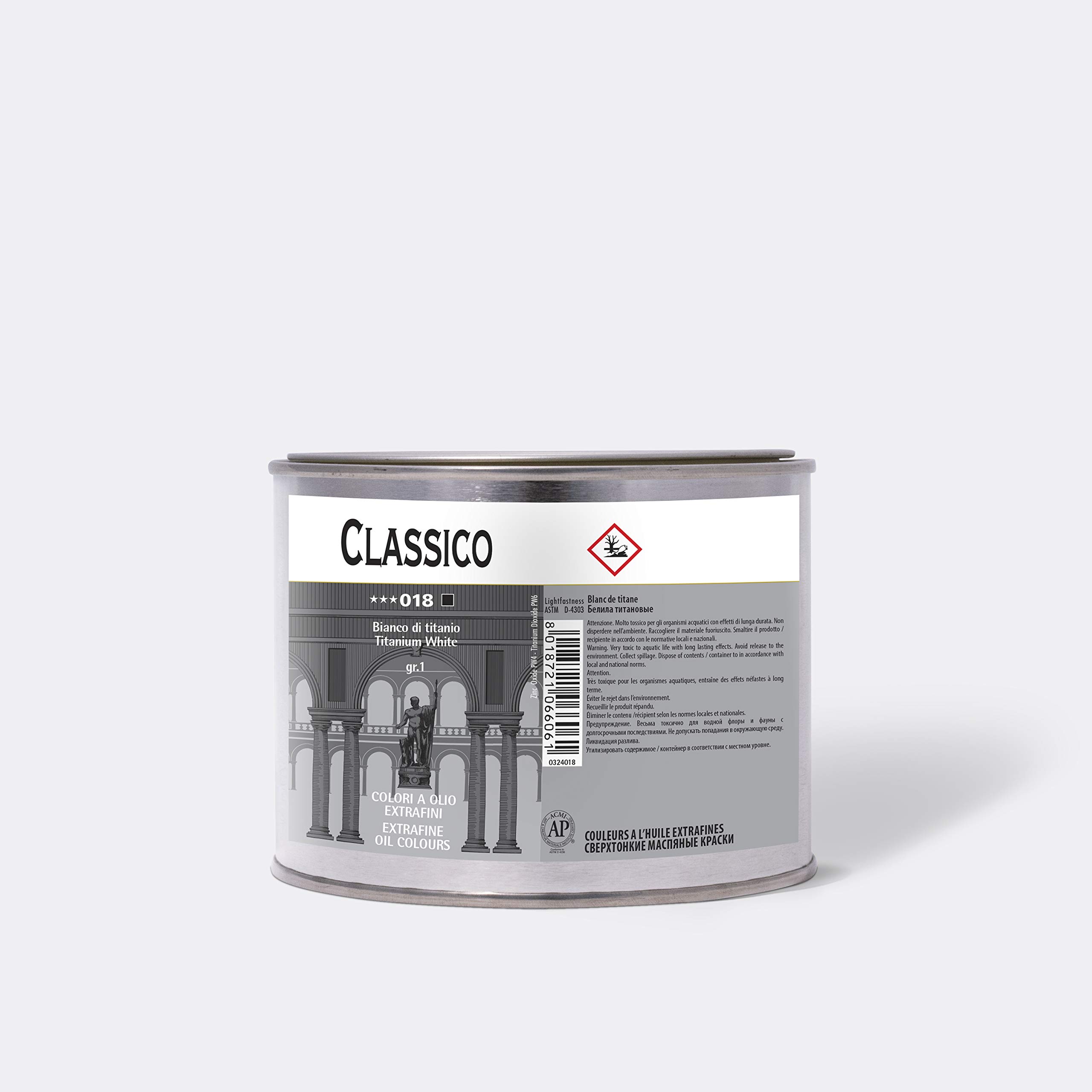 MAIMERI CLASSICO 500 ml, bardzo delikatna farba olejna, odcień tytanowy biały