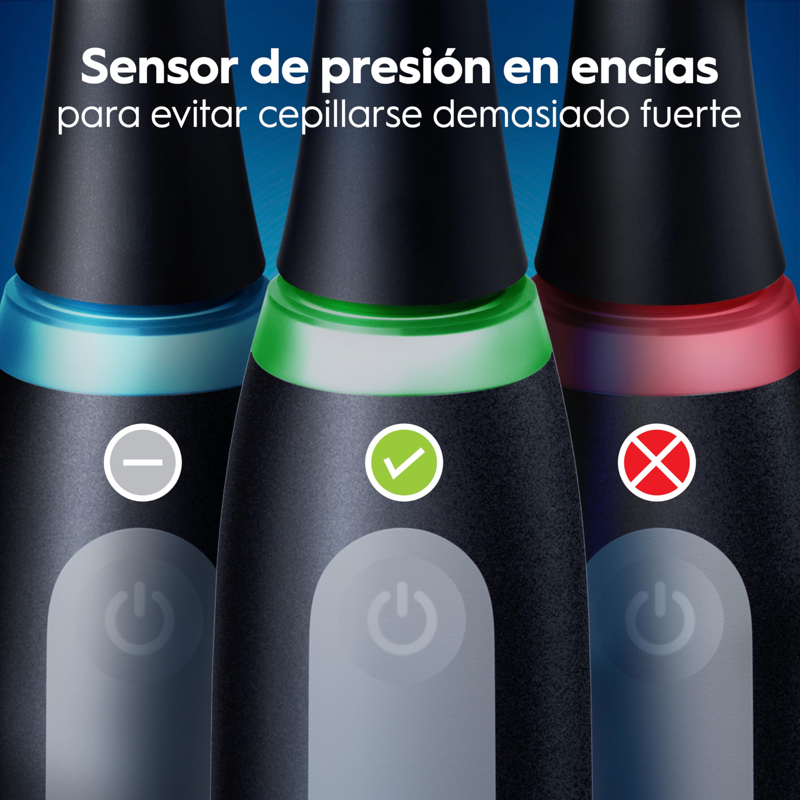 Oral-B iO 3 Cepillos De Dientes Eléctricos (Pack de 2) Con 2 Cabezales, 1 Estuche De Viaje, Diseñado Por Braun, Regalos Originales para Mujer y Hombre - Negro Y Rosa