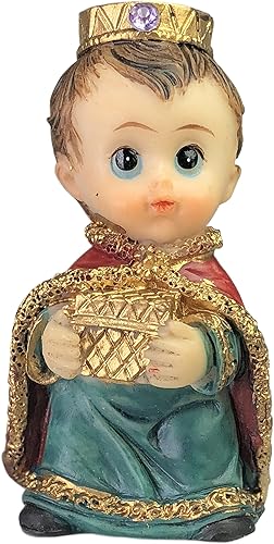 Miniatura 3 de Juego de 11 figuras de pesebre  Bebé Jesús, María, José, Pastor, 3 reyes, ángel, vaca, burro y oveja