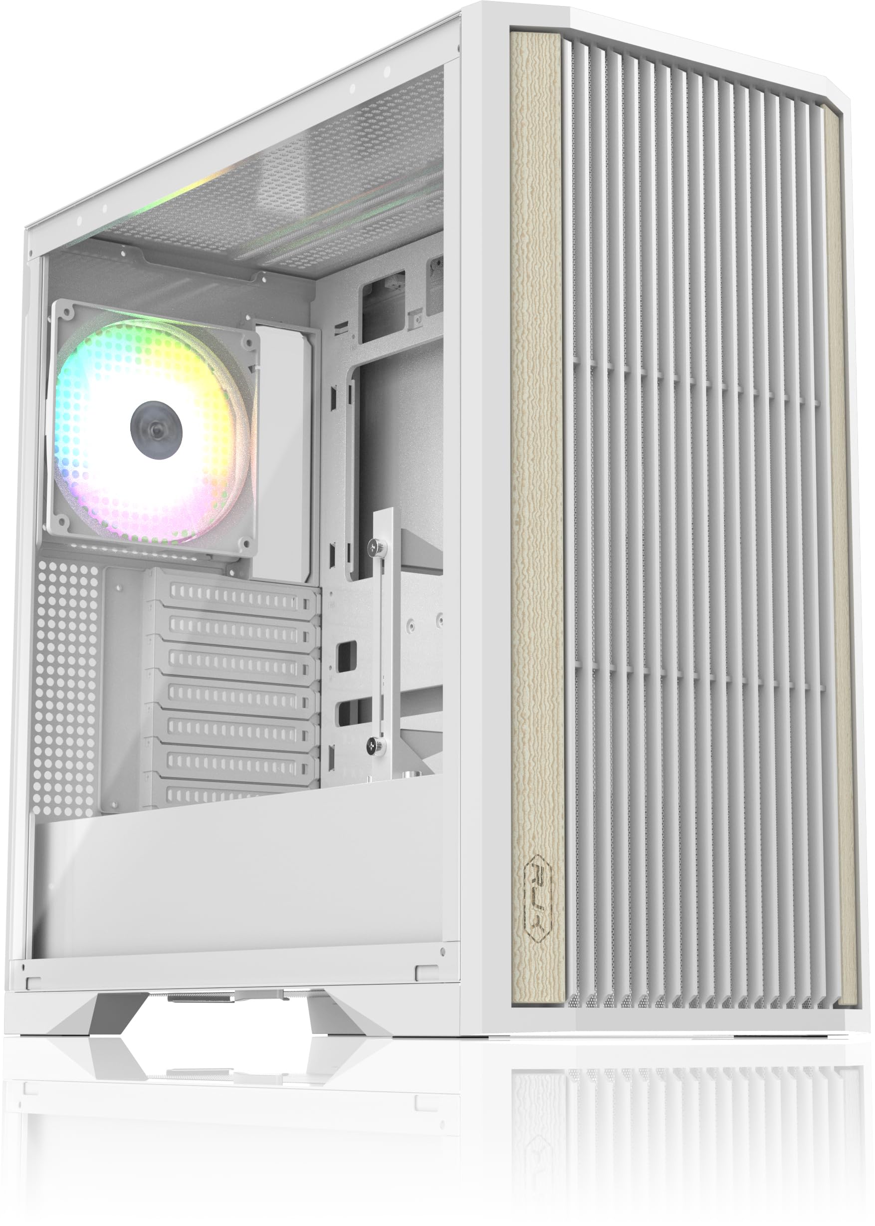 Amazon.co.jp: RAIJINTEK AGOS MAX ホワイト ミドルタワーPCケース