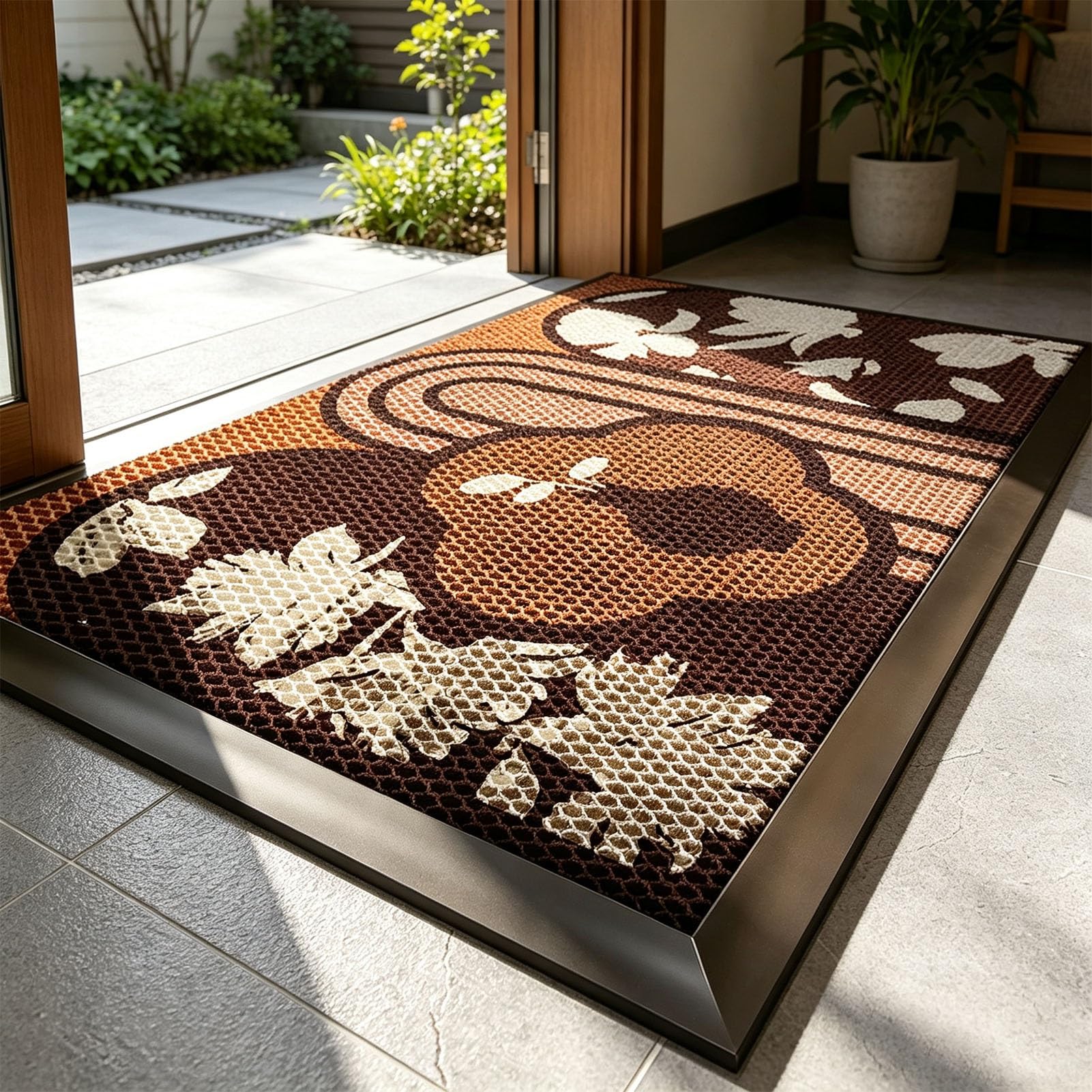 Fussmatten Haustür Dunkle Farben Küchenläufer Fleckenabweisend Türmatte | Innen Schuhwechselbereich, Haustür, Eingangsbereich(D,90x150cm/34.53x59.06″)