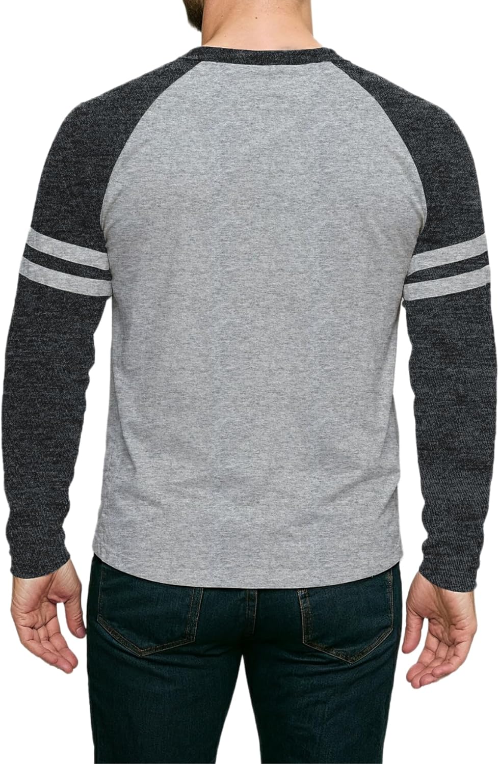 Decrum Raglan Shirt Men - Soft Sports Jersey Style Long Sleeve Baseball Shirts for Men - Image 2
