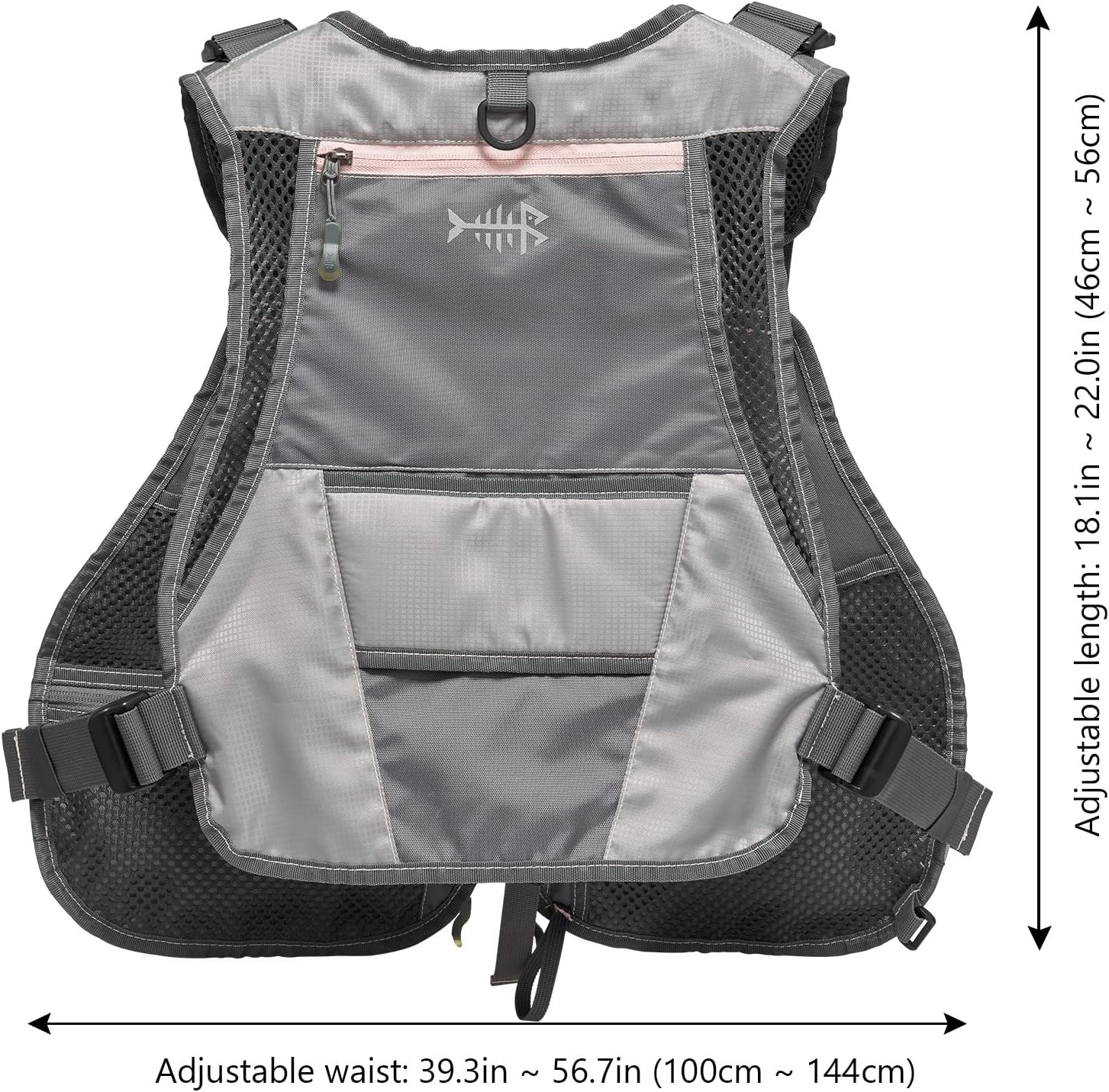 BASSDASH Fly Fishing Vest Adjustable Size with Detachable Water Bottle Holder for Men and Women FV07 - Image 3