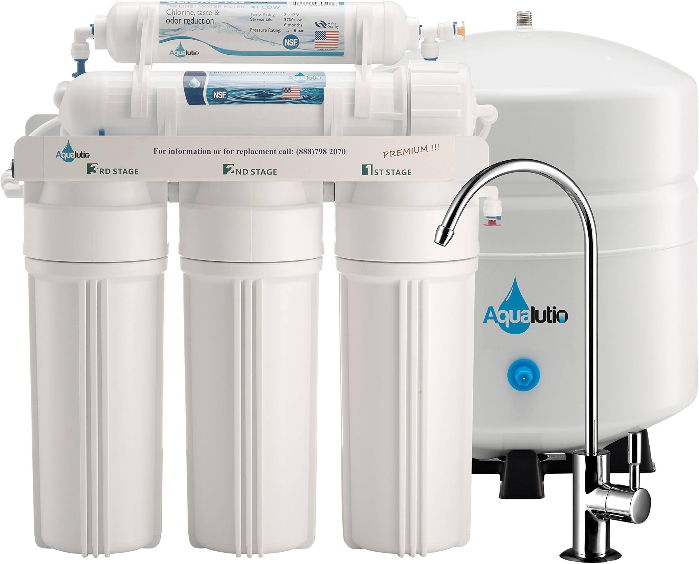 Premium 5-Stage Reverse Osmosis Filtration Home System for Clean and Healthy Drinking Water Filter System 75 GPD, RO Water Filter System Under Sink & Designer Faucet - Easy INSTALATION