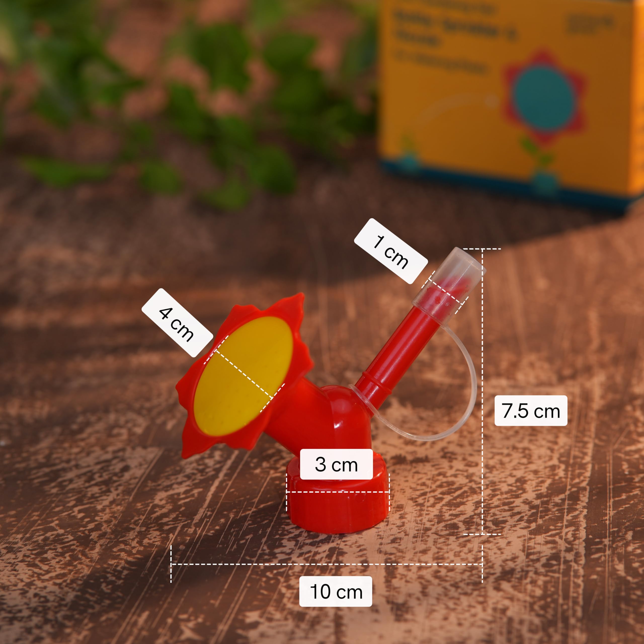 Nurturing Green® Dual Head Bottle Sprinkler & Nozzle for Watering Plants | Reusable Gardening Tool (Color: Red | Pack of 2) [Pls. Note: Plants are not Included] - Image 6 thumbnail