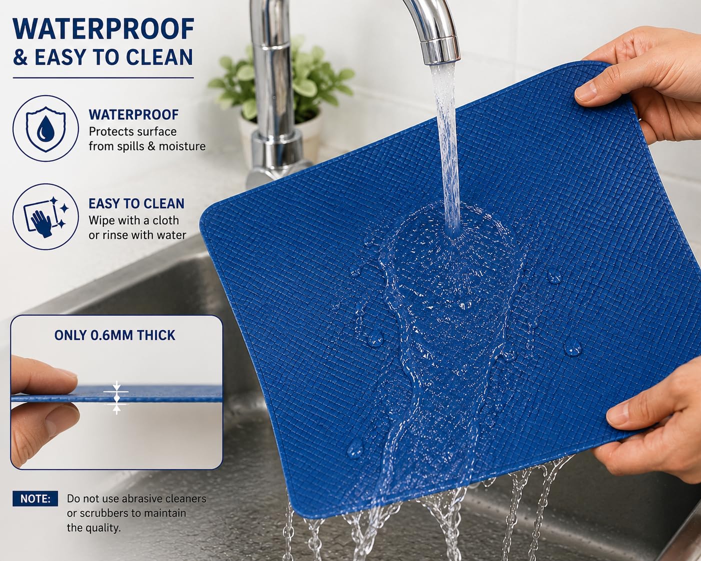 KayJen Shelf Mat - Anti-Slip Fridge & Drawer Liner -9