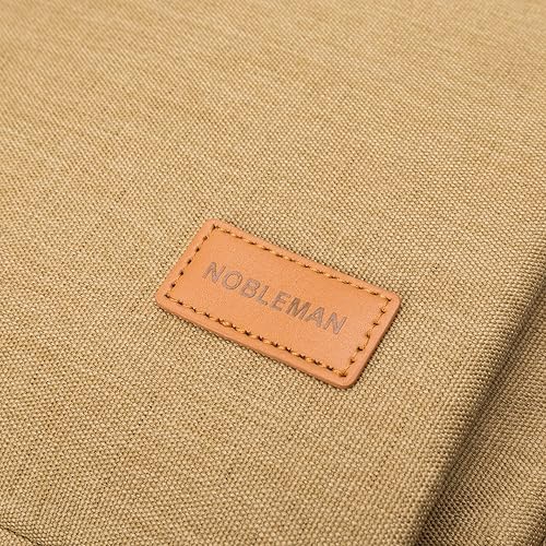 Miniatura 9 de NOBLEMAN Mochila para hombre, mochila para computadora portátil, mochila de viaje impermeable, mochila para portátil de 15.6 pulgadas, Daypack, USB,