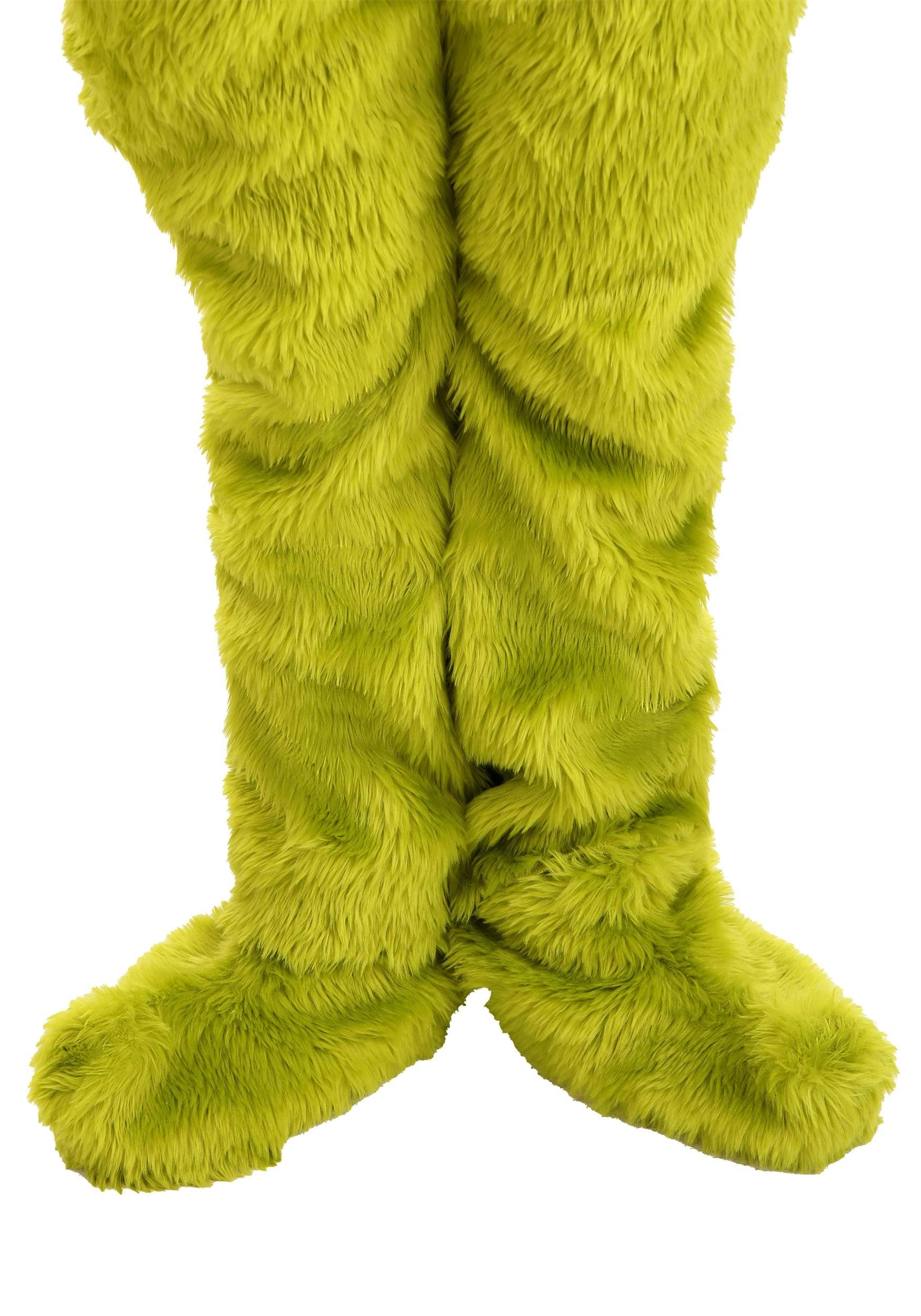The Grinch Faux Fur Hat & Leg Warmer Boots Combo Dr. Seuss Christmas Cosplay Adult Grinch Fuzzy Leg Warmers | Grinch Costume Accessories main image 3