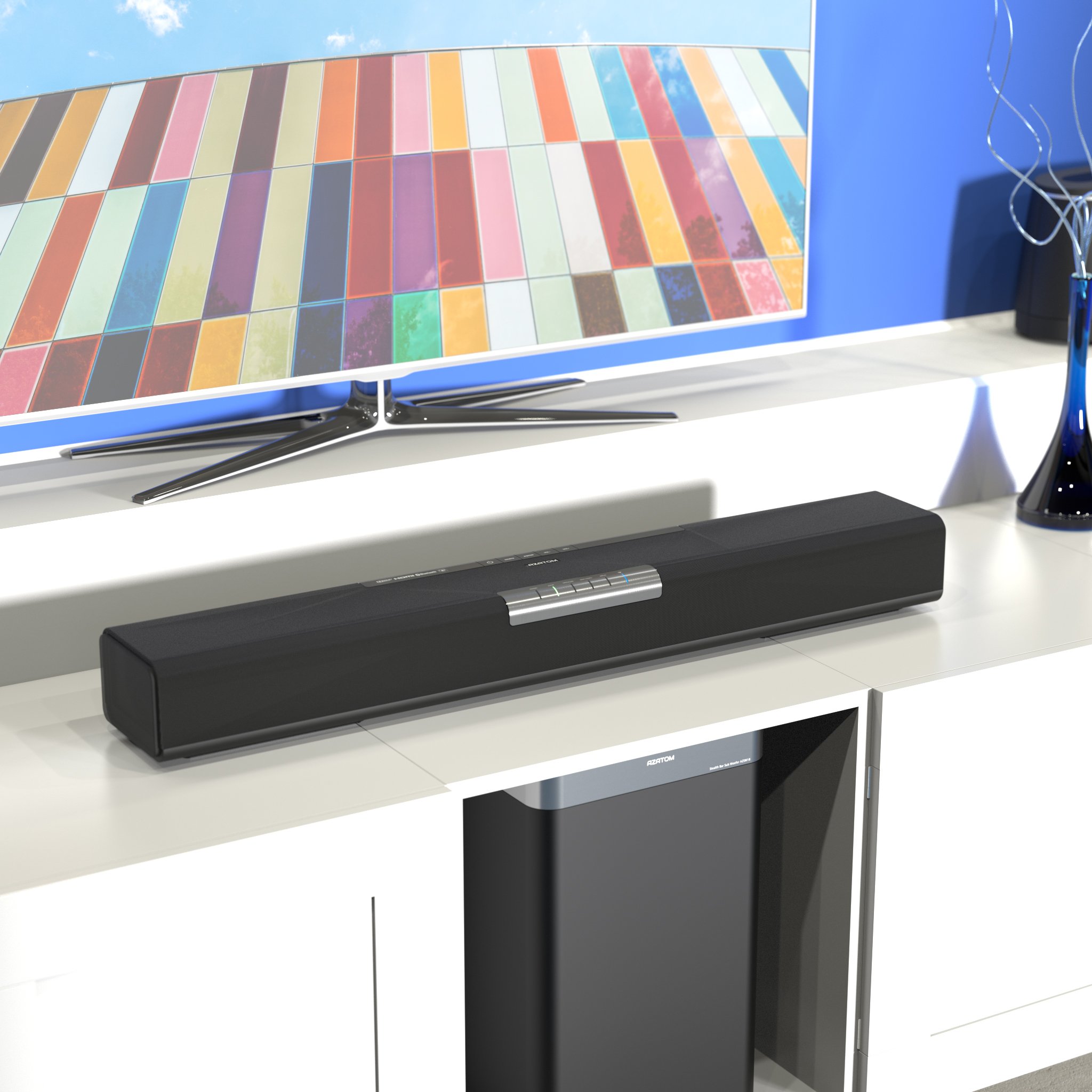 Buy AZATOM Stealth Bar AZHD1 is the ultimate Soundbar and HiFi speaker