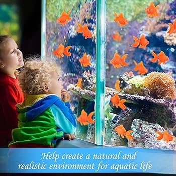 Amazon.com : Sratte 60 Pcs Plastic Fake Goldfish Artificial