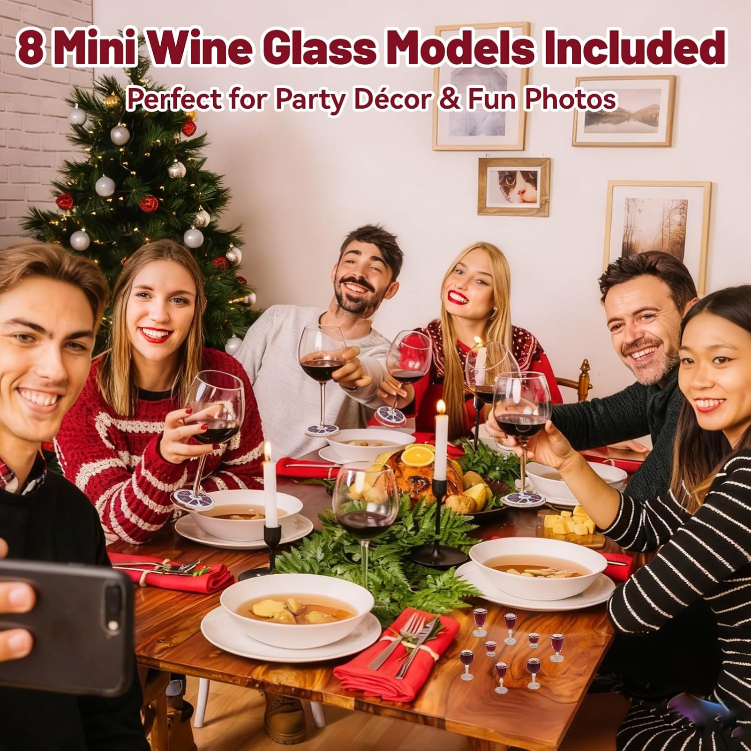 Condition photo showing New/Like New for Wine Not Spin – Fun Wine Glass Spinner Party Game, 12PCS Reusable Drinking Games for Bachelorette Parties, Girls’ Nights, Couples, and Wine Lovers’ Gatherings