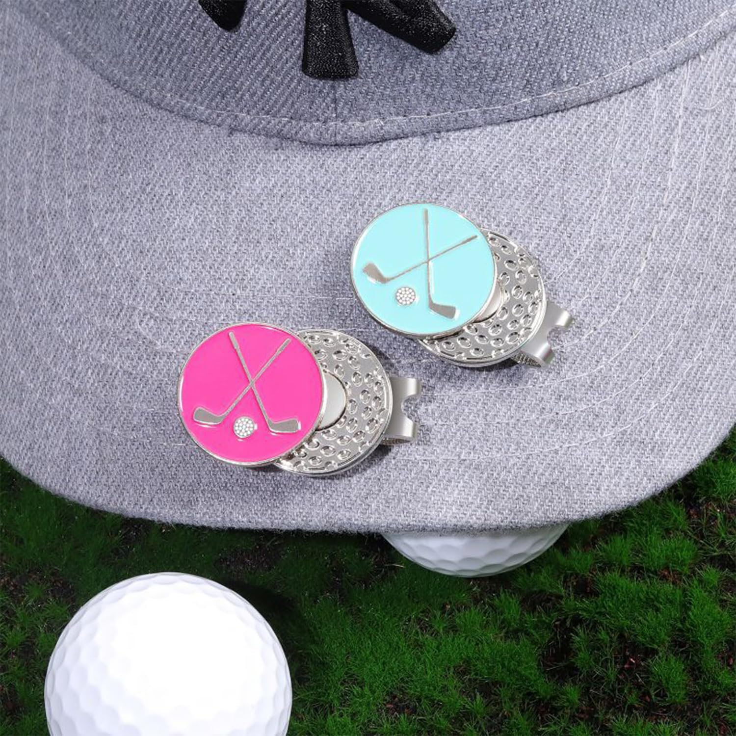3 Clips De Fijación De ala, Accesorios Interesantes, Marcadores De Bolas, Diseño De Patrones De Moda, Adecuados para Césped De Golf, Marcadores De Sombreros para Herramientas.