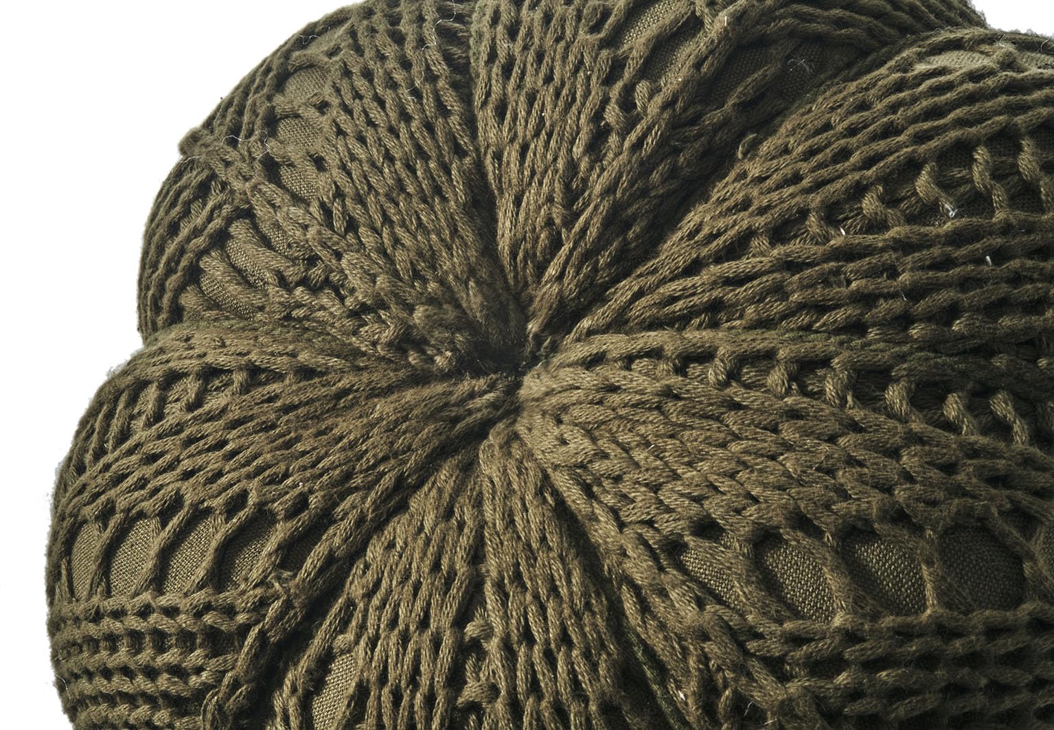Kobolo Dekokürbis Deko Kürbis aus Textil Set aus 3 Größen Dunkelgrün