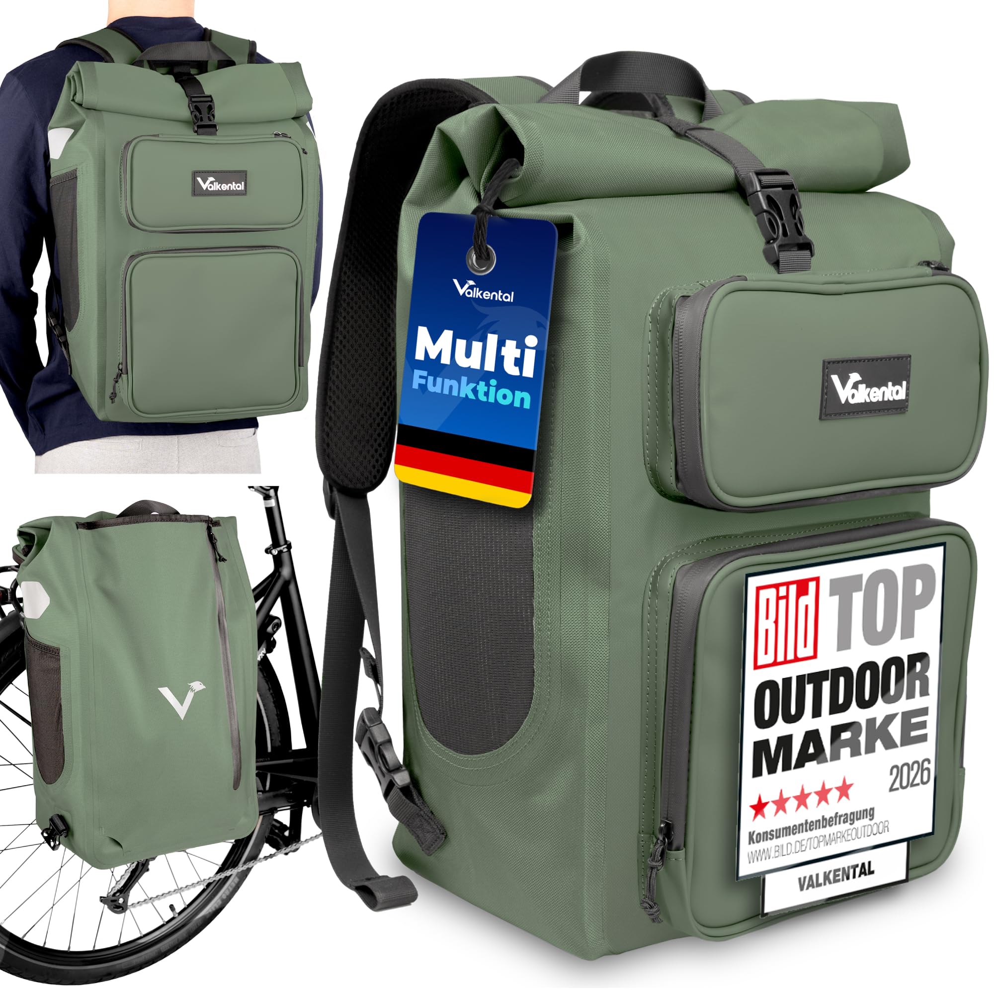 fahrradtasche einseitig Valkental UrbanX 2in1 & Rucksack, 28L NotInLastChance 20er-Pack Maiskolbenhalter Aus Edelstahl Batterie:20 Ah