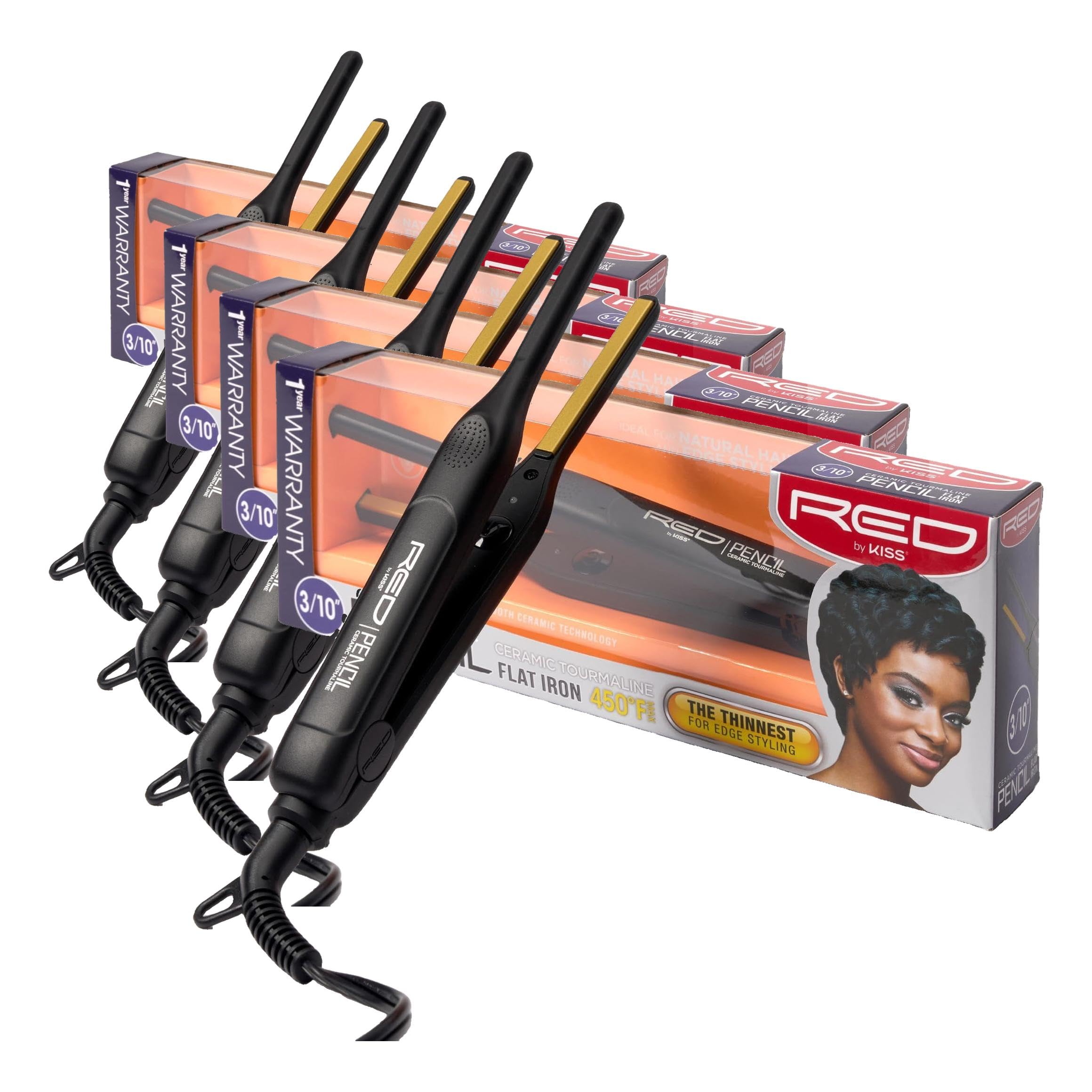 Red by Kiss Flat Iron - Frizz Control & Edge Styling -10 Red by Kiss Flat Iron - Frizz Control & Edge Styling -10