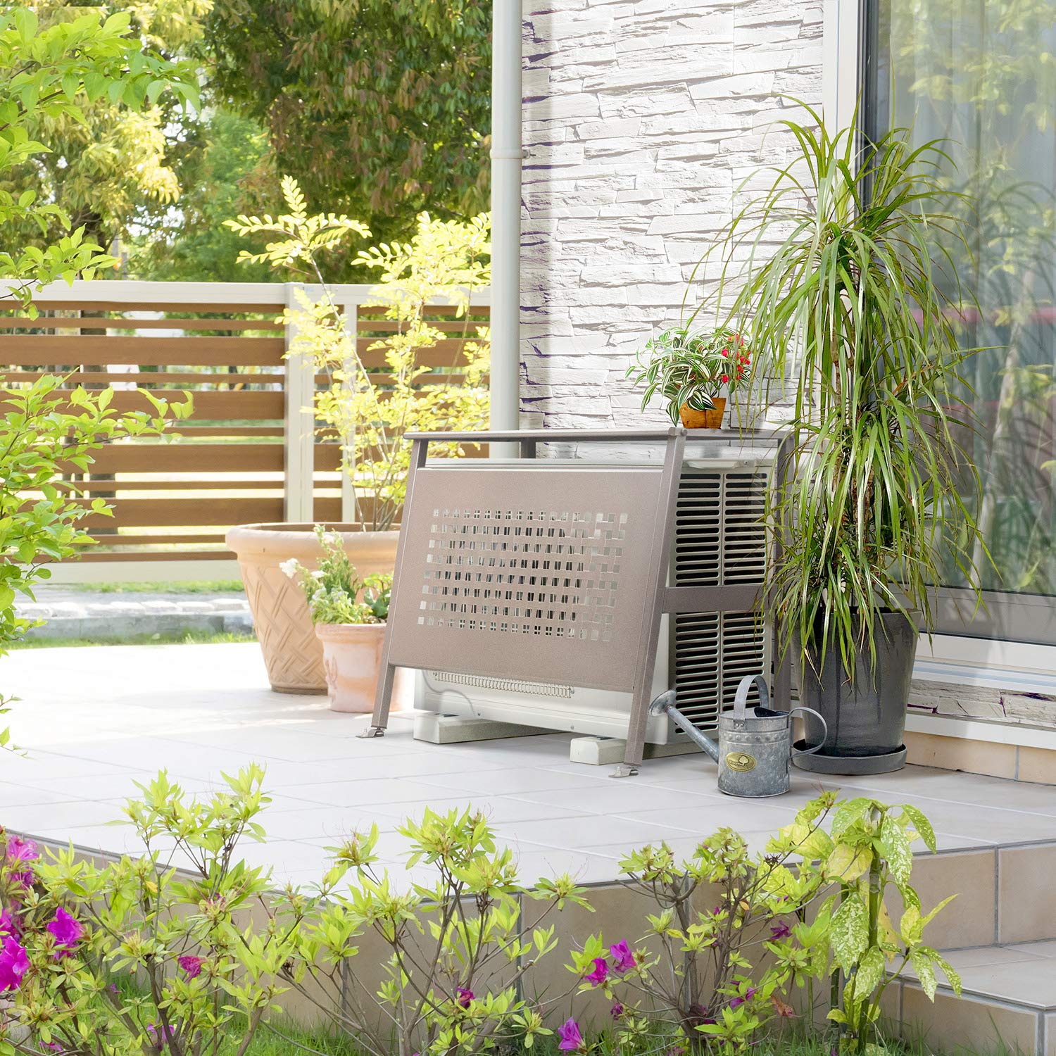 Amazon.co.jp: 田窪工業所 エアコン室外機カバー 95S 日本製 カーボン