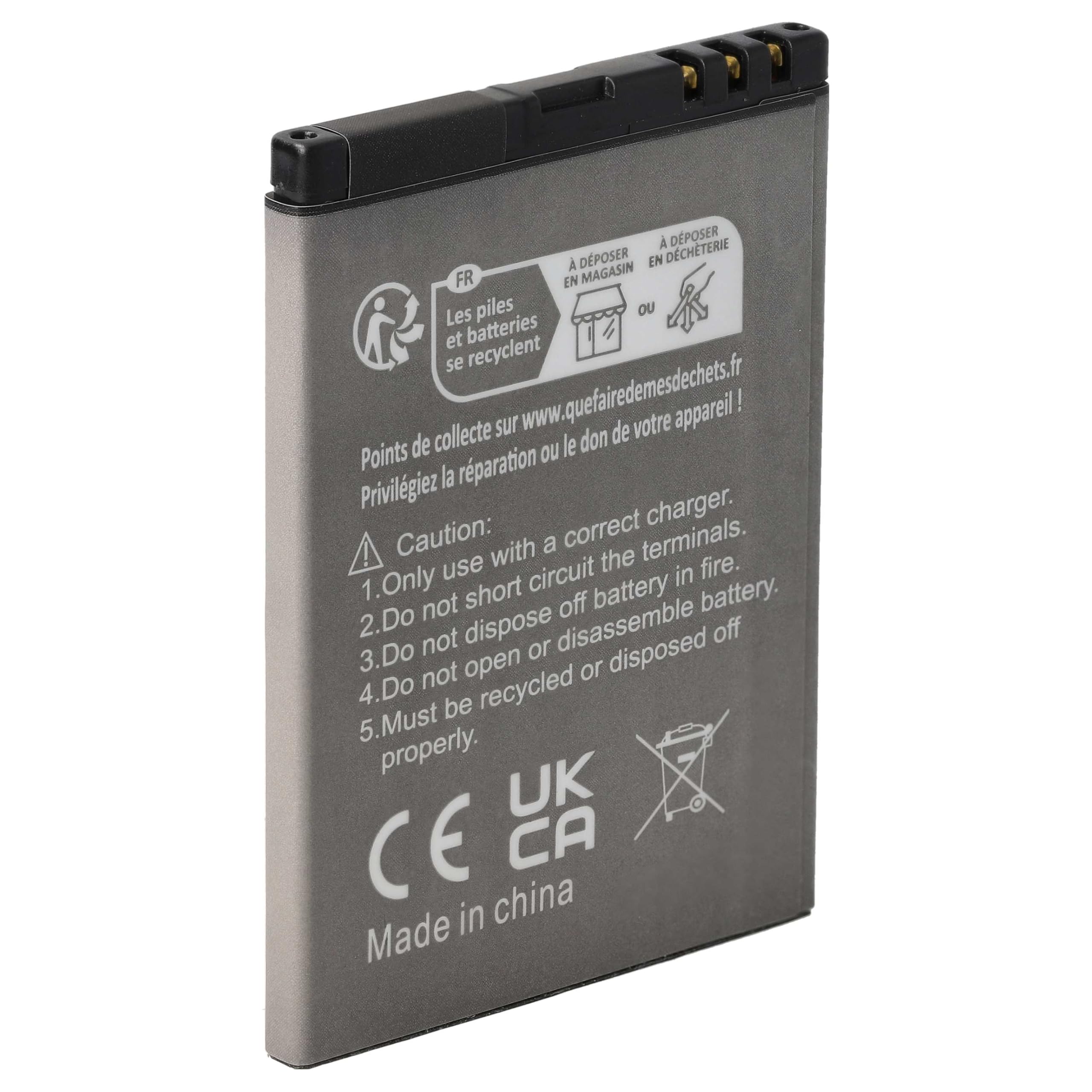 vhbw akumulator litowo-jonowy 1300 mAh (3,7 V) do telefonu komórkowego, smartfona Polaroid PROZ500PR003 jak BL-4D, C4D10T, N4D113J, TB-BL4D.