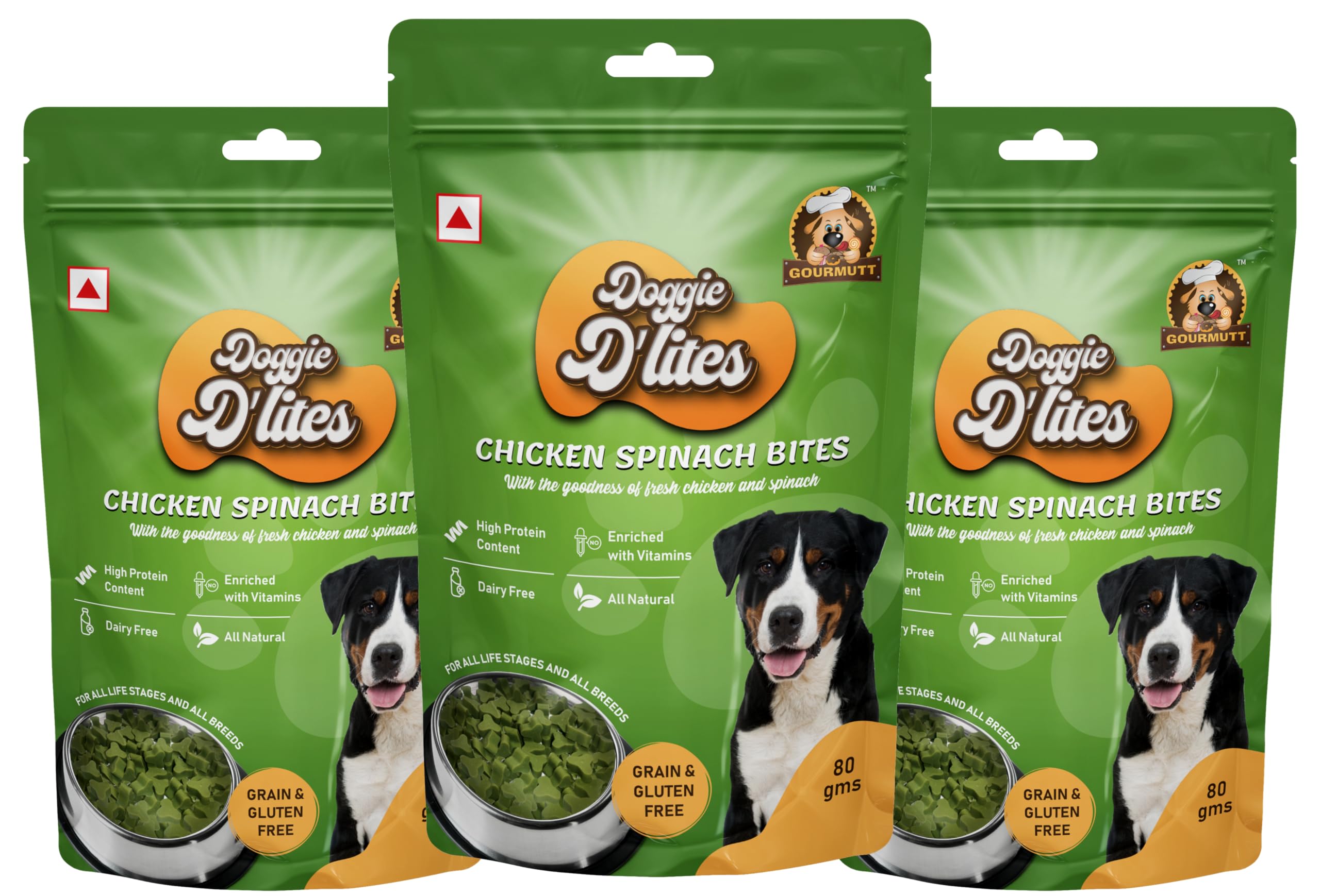Doggie DLites Grain Free Chicken Spinach Bites for Dogs and Puppies with The Goodness of Fresh Chicken & Fresh Spinach(Buy 2 Get 1 Free) (B0CLMBVKJR) Amazon Price History, Amazon Price Tracker