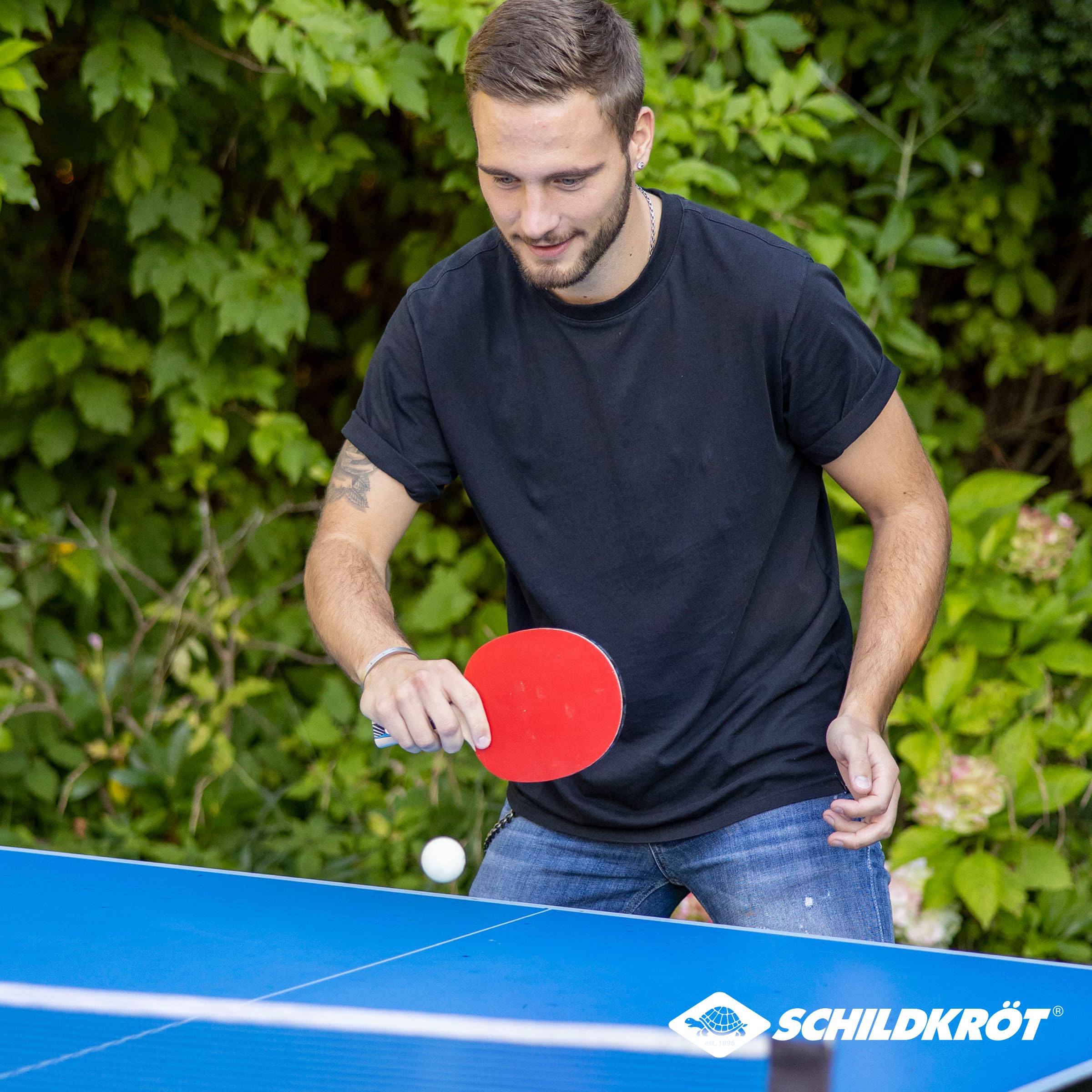 Donic-Schildkröt Pelotas de Tenis de Mesa Champion 3 Estrellas ITTF Poly 40+ 3 Piezas Blanco
