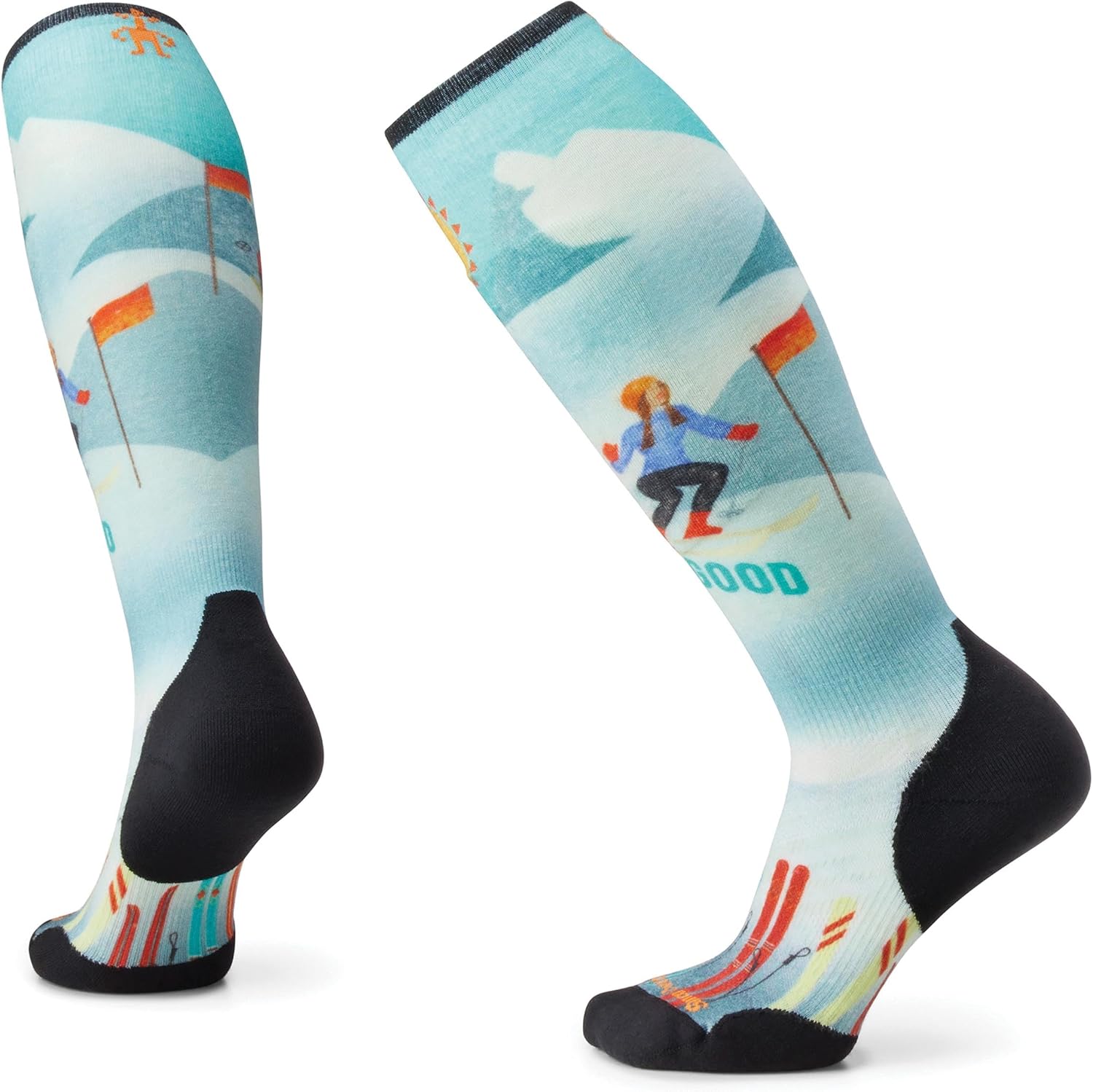 Smartwool Women's Ski Targeted Cushion Bunny Print Over the Calf Socks