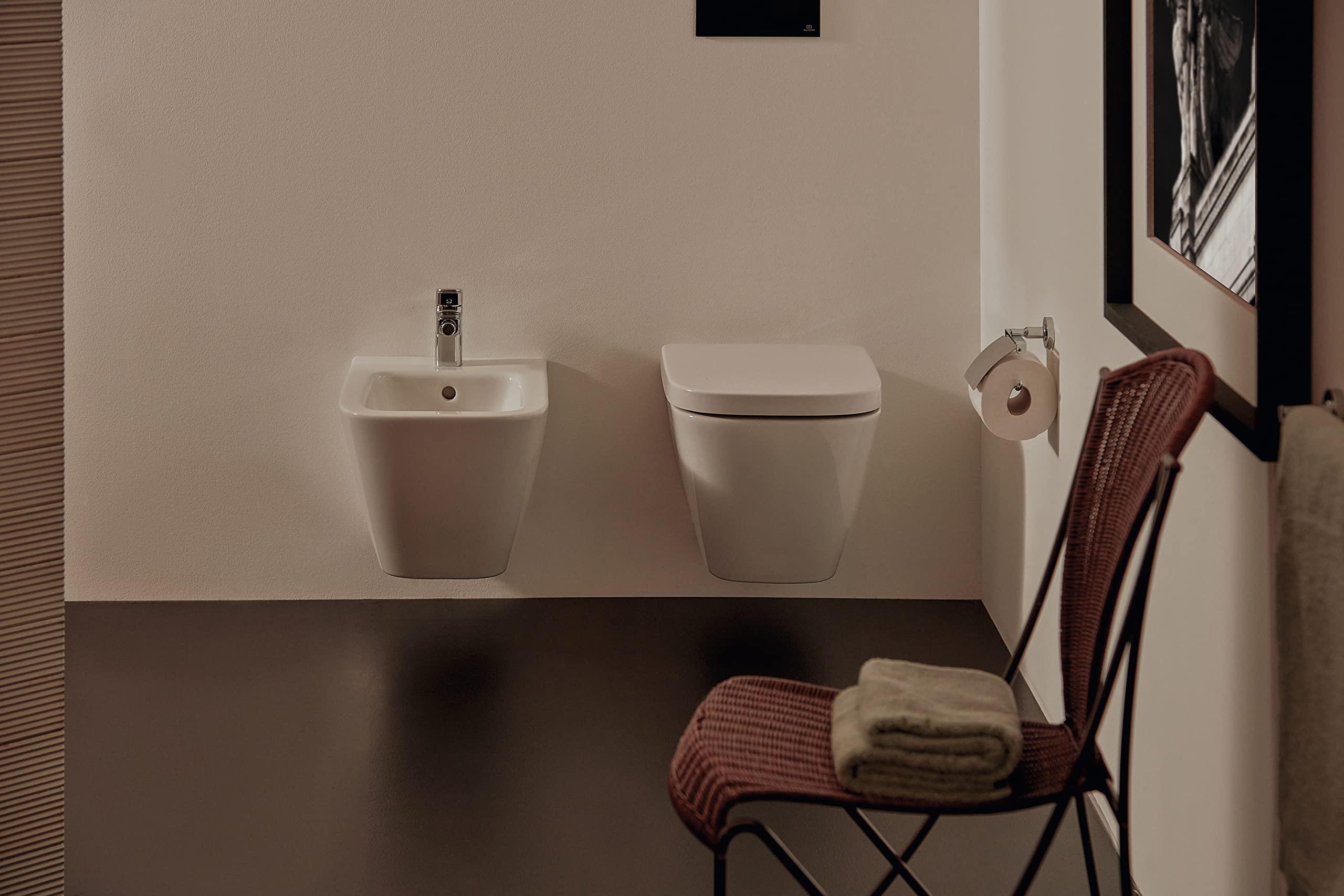 Ideal Standard i.Life T459301 Compact T459301 - Bidé suspendido de pared, 1 orificio, color blanco