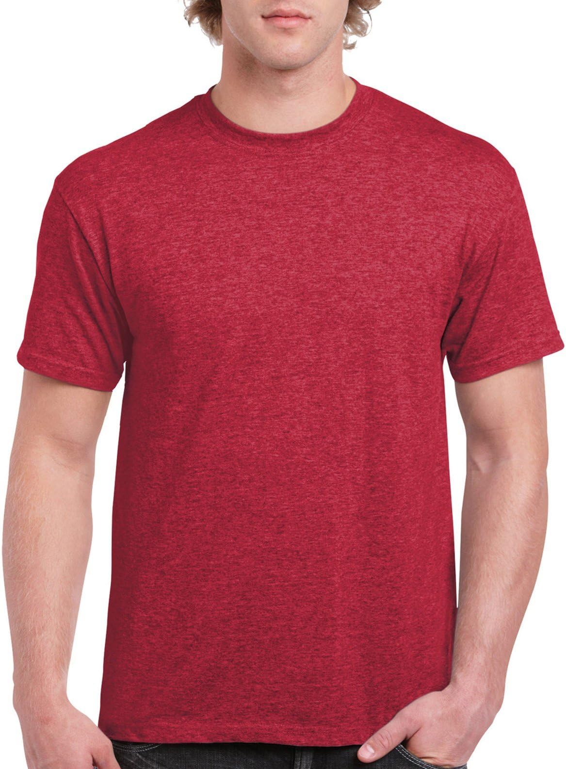 GildanMen's G2000 Ultra Cotton Adult T-shirt, Heather Cardinal, Medium