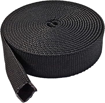 Electriduct 4.5" Nylon Protective Hose Sleeve - 10 Feet - Black