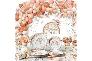225PCS Boho Baby Shower Decorations for Girl