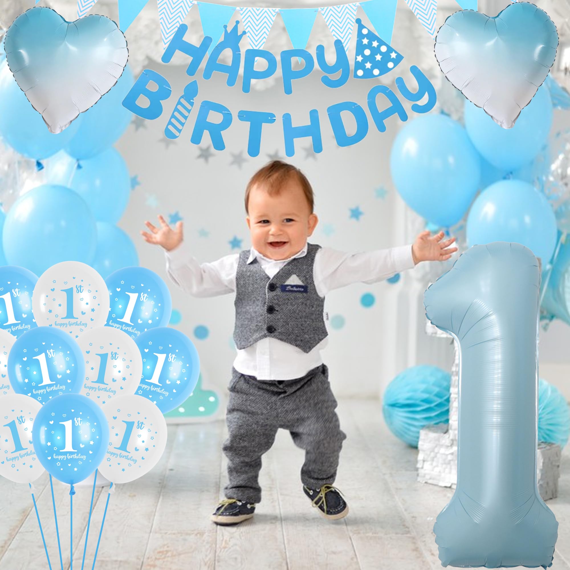 Jwssor Decorazione per il primo compleanno, decorazione per feste