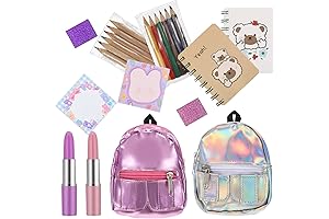 Zhanmai Mini Doll Backpack with Stationery Surprises
