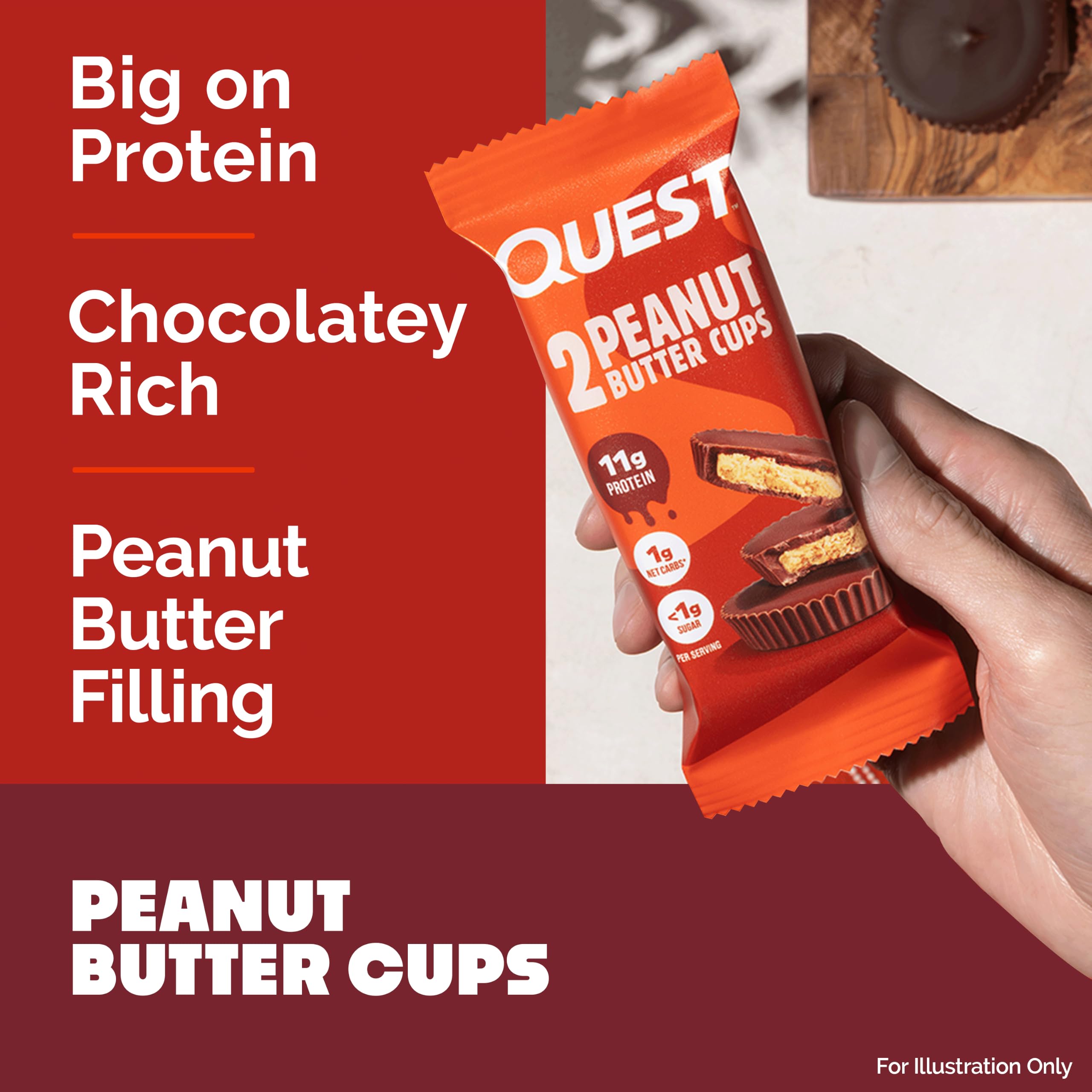 Quest Nutrition Peanut Butter Cups, 11g Protein, 1g Sugar, 12 Count — Amazon image 5