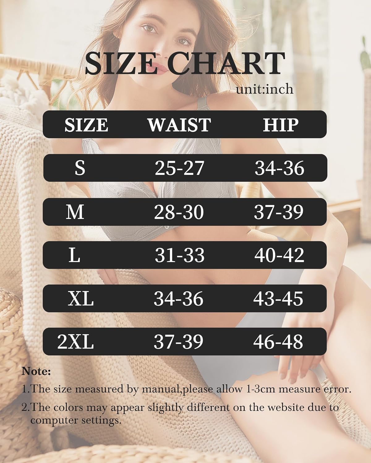 LEVAO Seamless Underwear for Women No Show Ice Silk Bikini Breathable Hipster Wavy Sides Invisibles Panties 7 Pack S-XL - Image 6