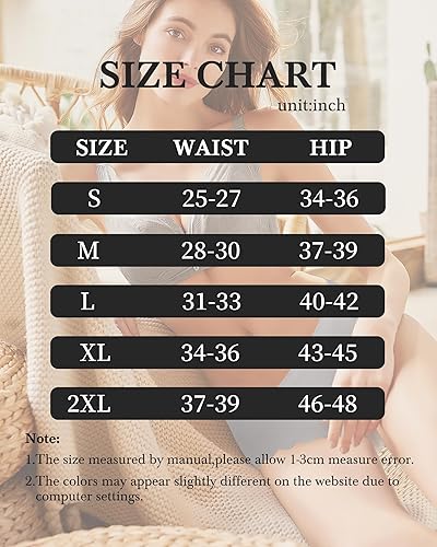 Miniatura 6 de LEVAO Ropa interior sin costuras para mujer, bikini de seda de hielo, transpirable, hipster, lados ondulados, bragas, invisibles, paquete de 7, S-XL