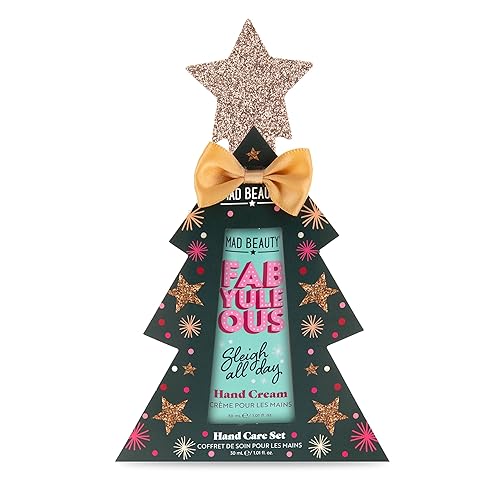 Miniatura 2 de MAD Beauty FabYuleOus - Juego de cuidado de manos, crema de manos de árbol de Navidad y lima de uñas, aroma de bayas y enriquecido con manteca de