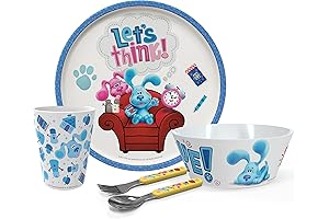 Zak Designs Blue's Clues 5-Piece Kids Dinnerware Set