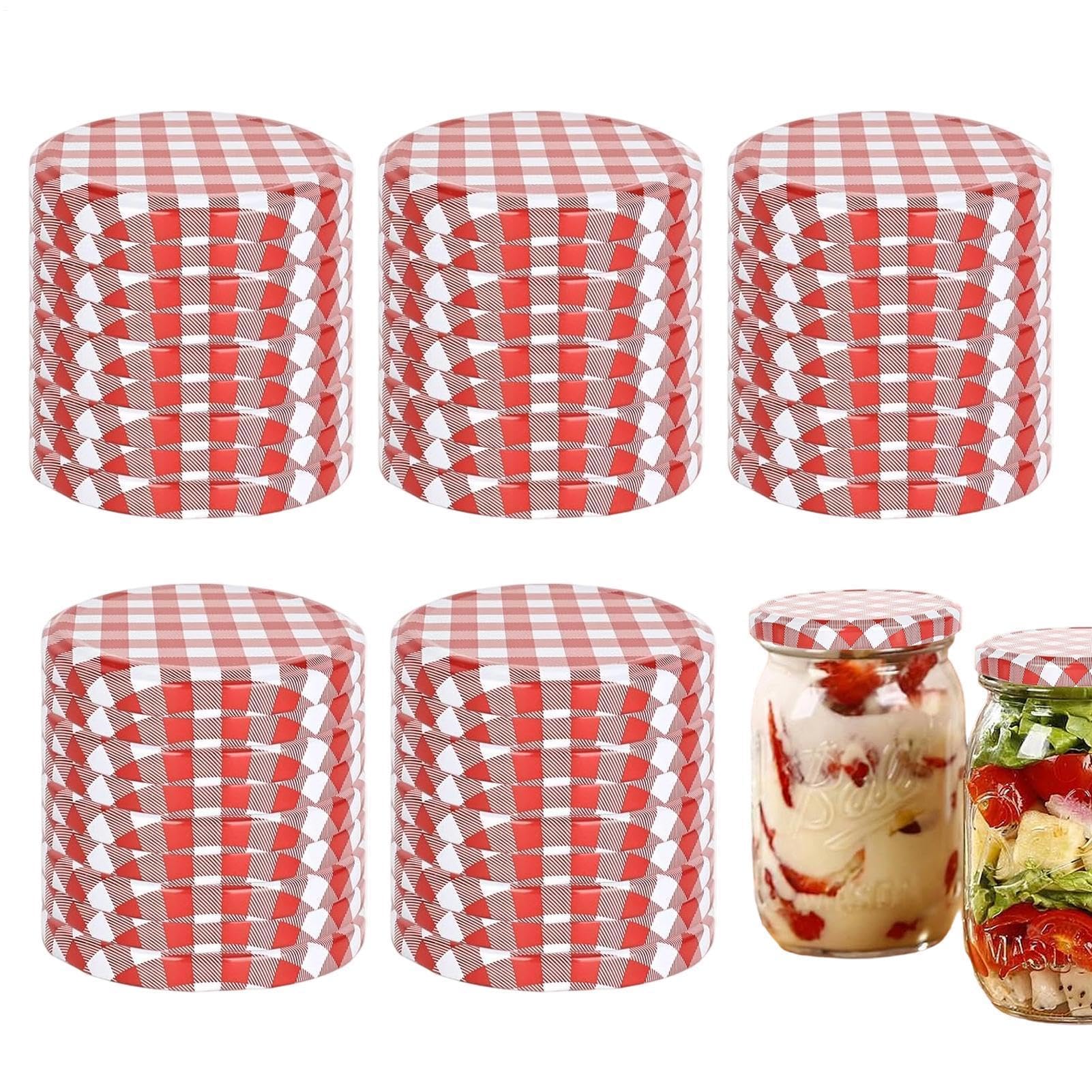 Couvercle bocaux conserves 85mm réutilisable pour nourriture avoine café thé confitures fruits