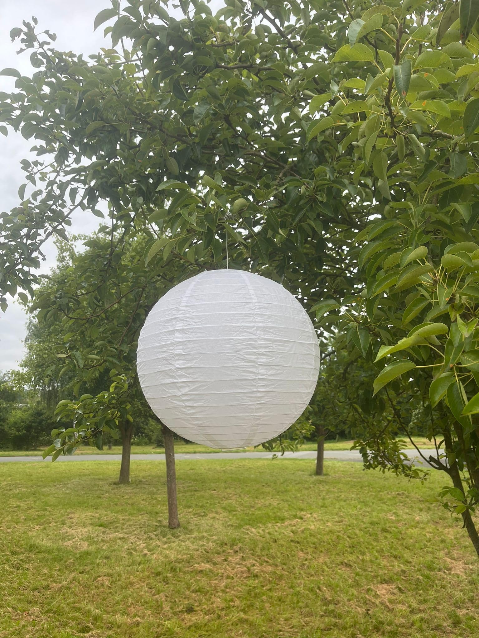 Paralume decorativo in carta, bianco, di ricambio, per lampada a sospensione, lampada da tavolo, lampada da terra, 1 paralume in carta, diametro: 40 cm