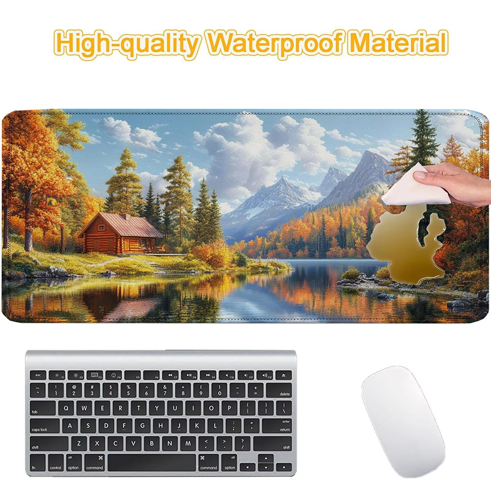 Tappetino Mouse 900x450mm | Superficie Ultra-Liscia, foresta 0-z608