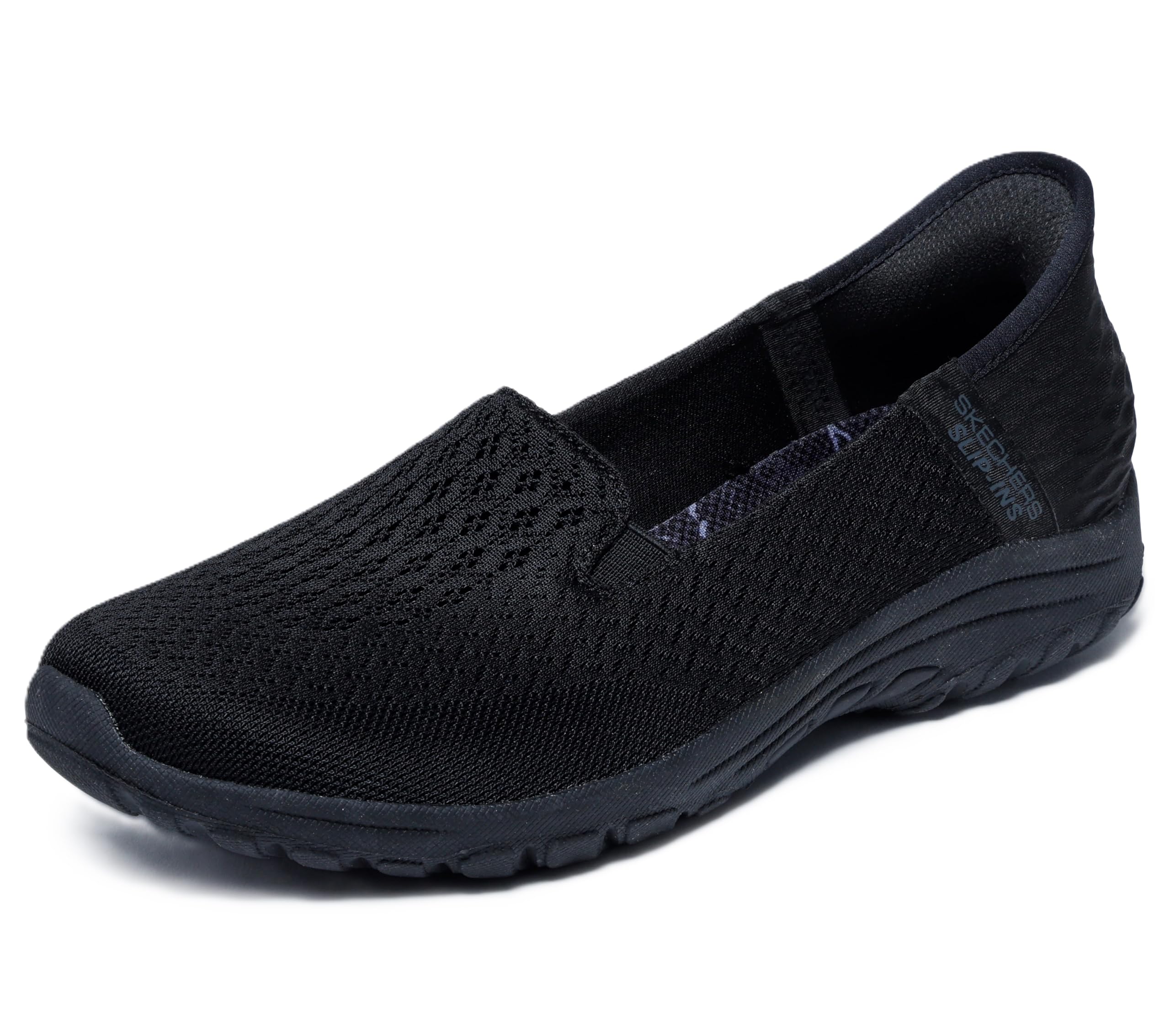 Skechers Women's Reggae Fest 2.0 Sneaker, Black Mesh, 3.5 UK