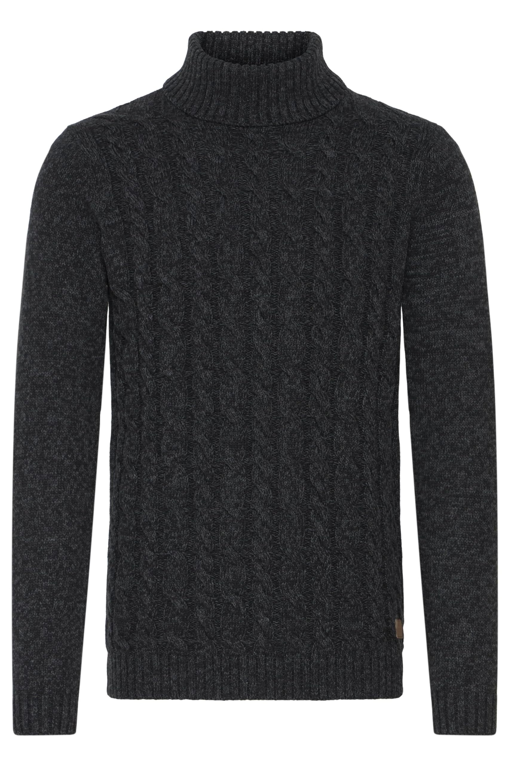 !Solid SDRINO - Maglione da uomo a collo alto, misto cotone, vestibilità regolare
