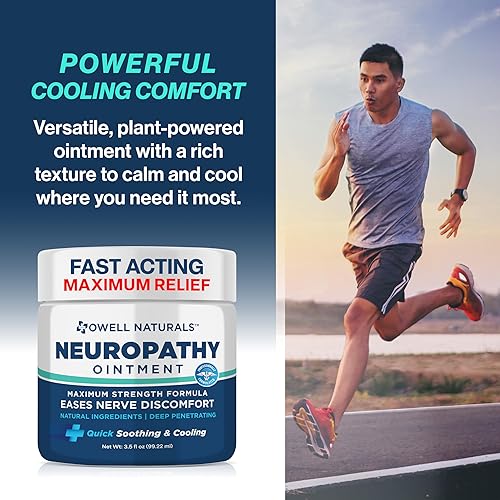 Miniatura 4 de OWELL NATURALS Neuropatía Alivio Nervioso Oitnment para pies, dedos, manos, dedos de los pies, espalda, piernas y brazos, fórmula de acción rápida,