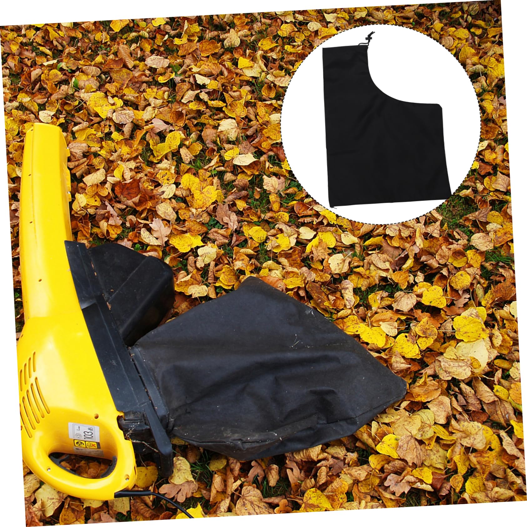Yardwe 4 Pz Sacco raccolta foglie cadute borsa a foglia in tessuto oxford buster spolverino spazzatura vuoto borsa per foglia caduta sacchetti per soffiatori di foglie Panno Oxford Black