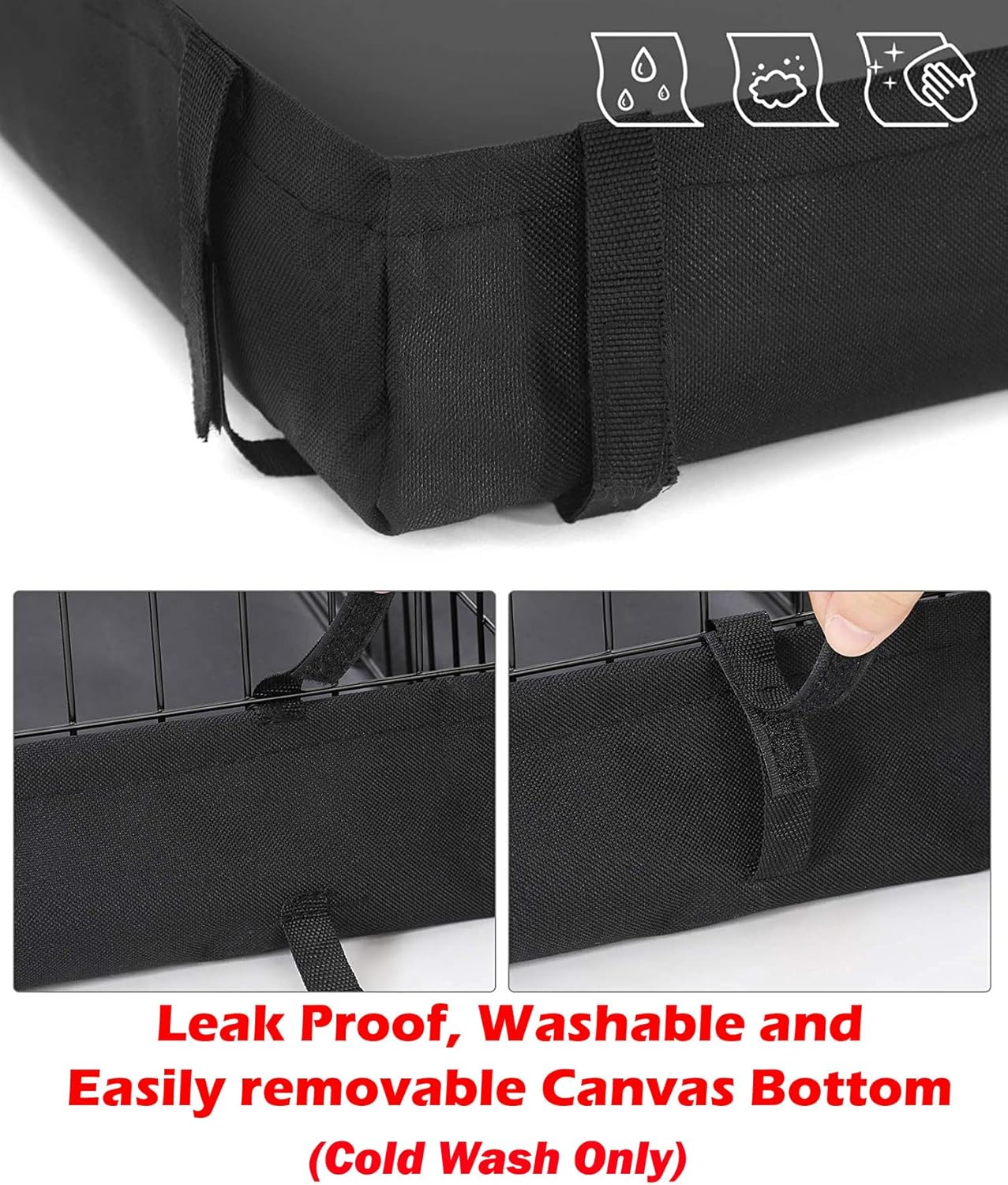 48" Extra Large Guinea Pig Habitat Hamsters Critters Turtles Enclosure with Center Divider Access Door Mouse Mice Playpen with Bottom Canvas