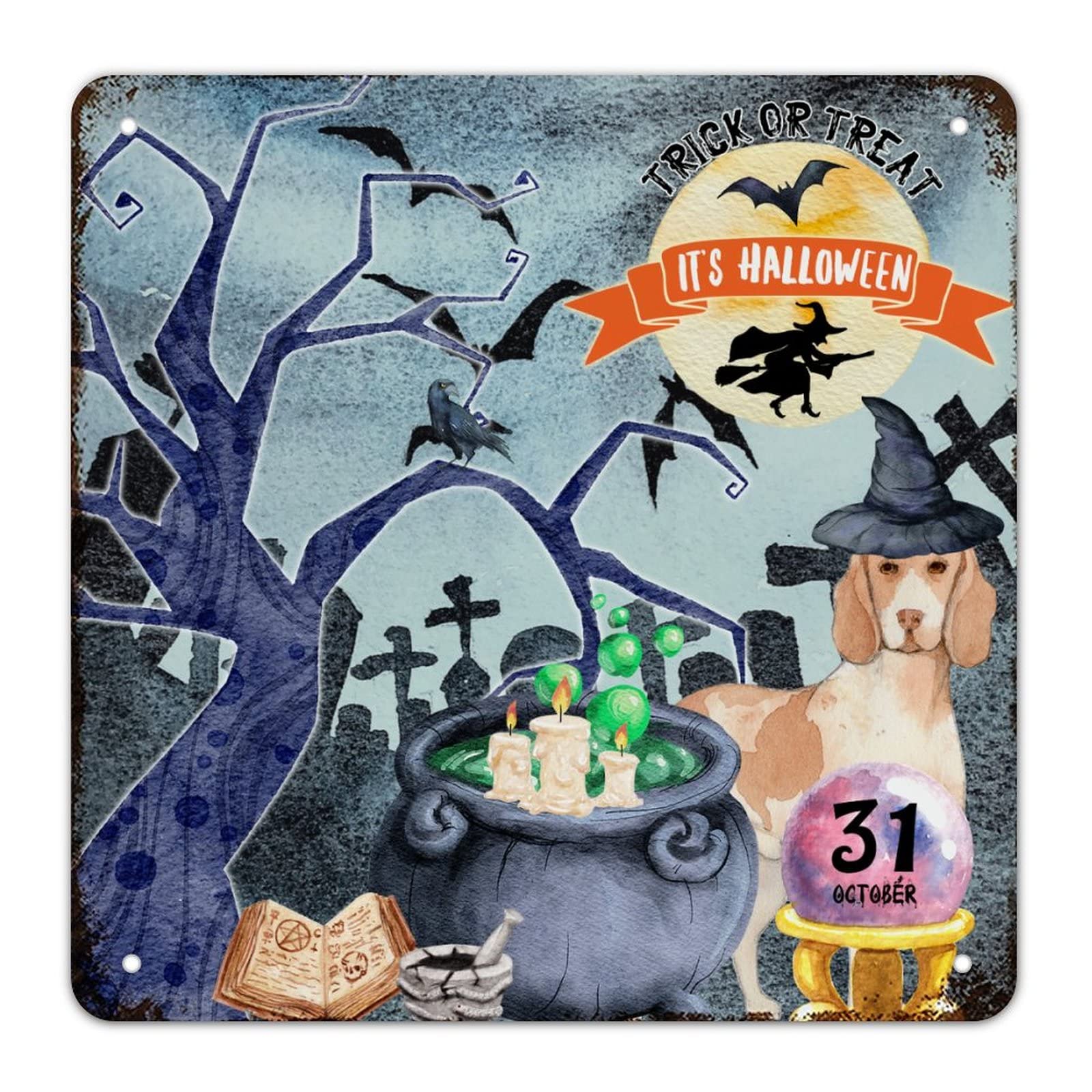 Décoration murale rustique Halloween pour chambre et salon cosy