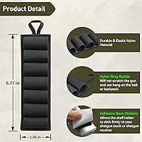 Vista 4 de Shotgun Shell Holder for 12-Gauge and 20-Gauge - JulyTek 60 Round Tactical Shotshell Bandolier Adjustable with 2PCS 7 Round Butt Stock Shell Holders