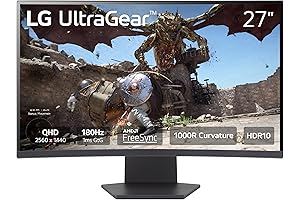 LG Curved Gaming Monitor 27GS60QC-B - Ultragear 27-inch