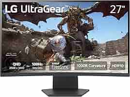 Amazon.com: LG 27GS60QC-B Ultragear Curved Gaming Monitor 27