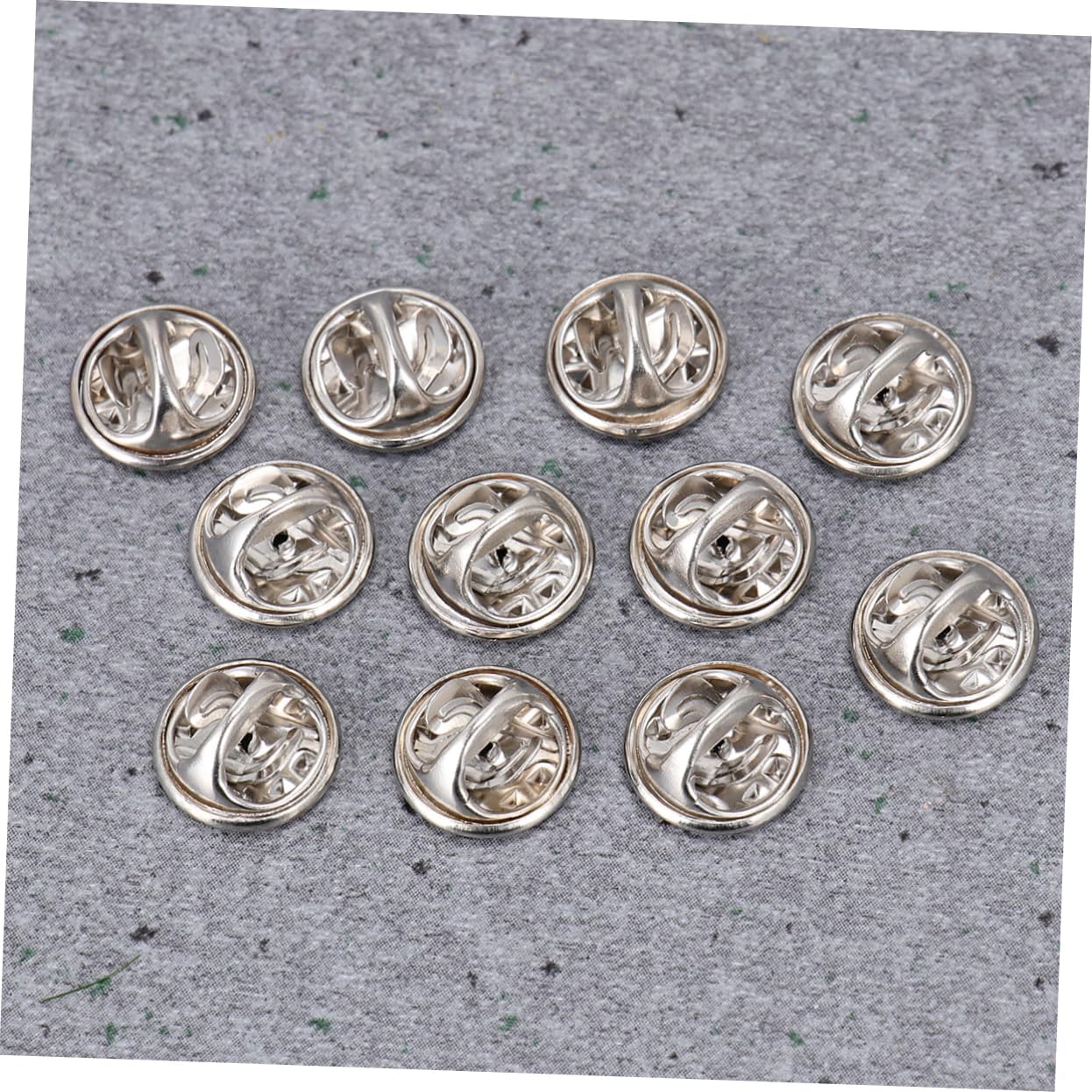 Operitacx 600pcs Nickel Color Lapel Holder Brooch Clasps Delicate Tie Tack Backings for Jewelry Making Suit and Scarf Accessories Sturdy Material Easy to Use No Tools Required