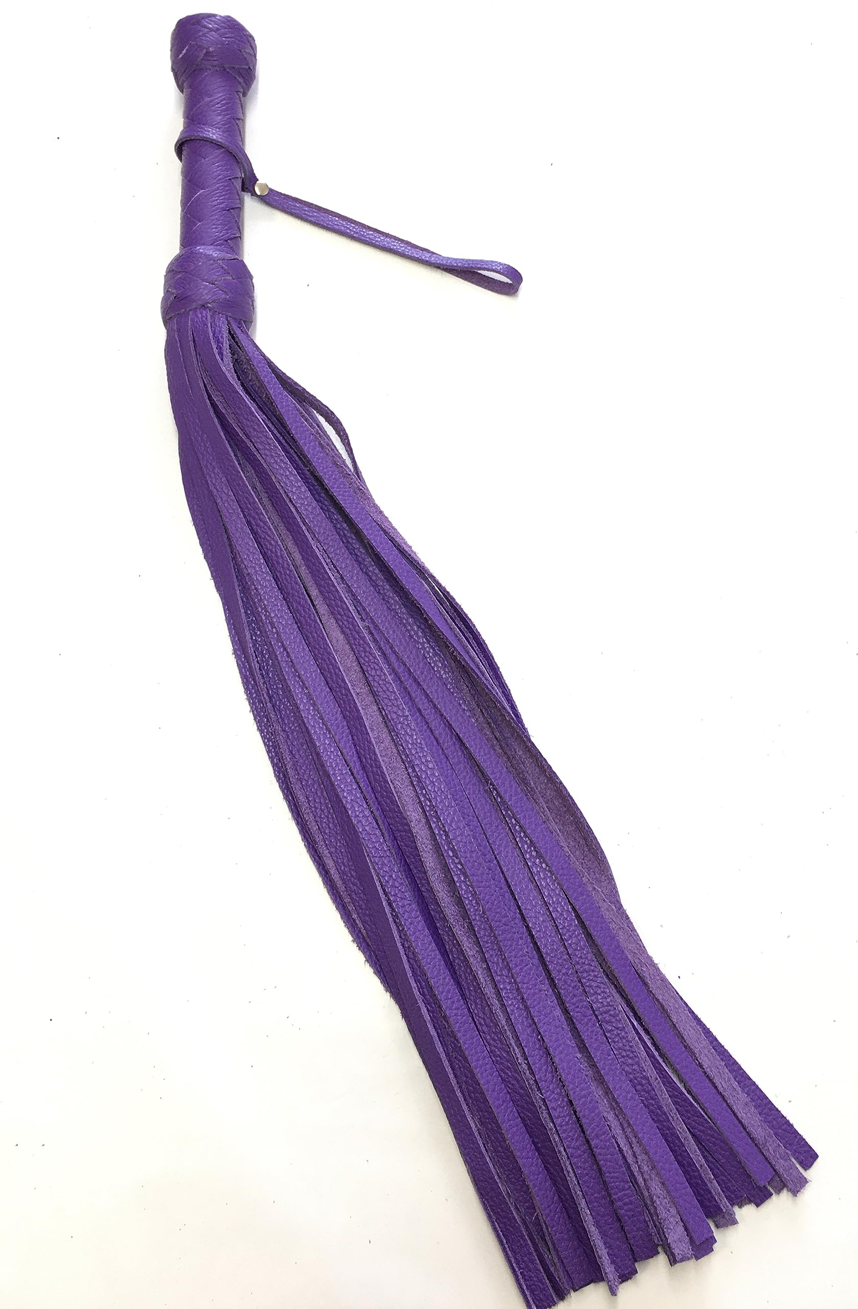 Handcrafted Gentle Horse Whip - 19.7 and 27.6 Inches Genuine Leather Ridint Tools - Thick Equestrian Training and Riding Essential